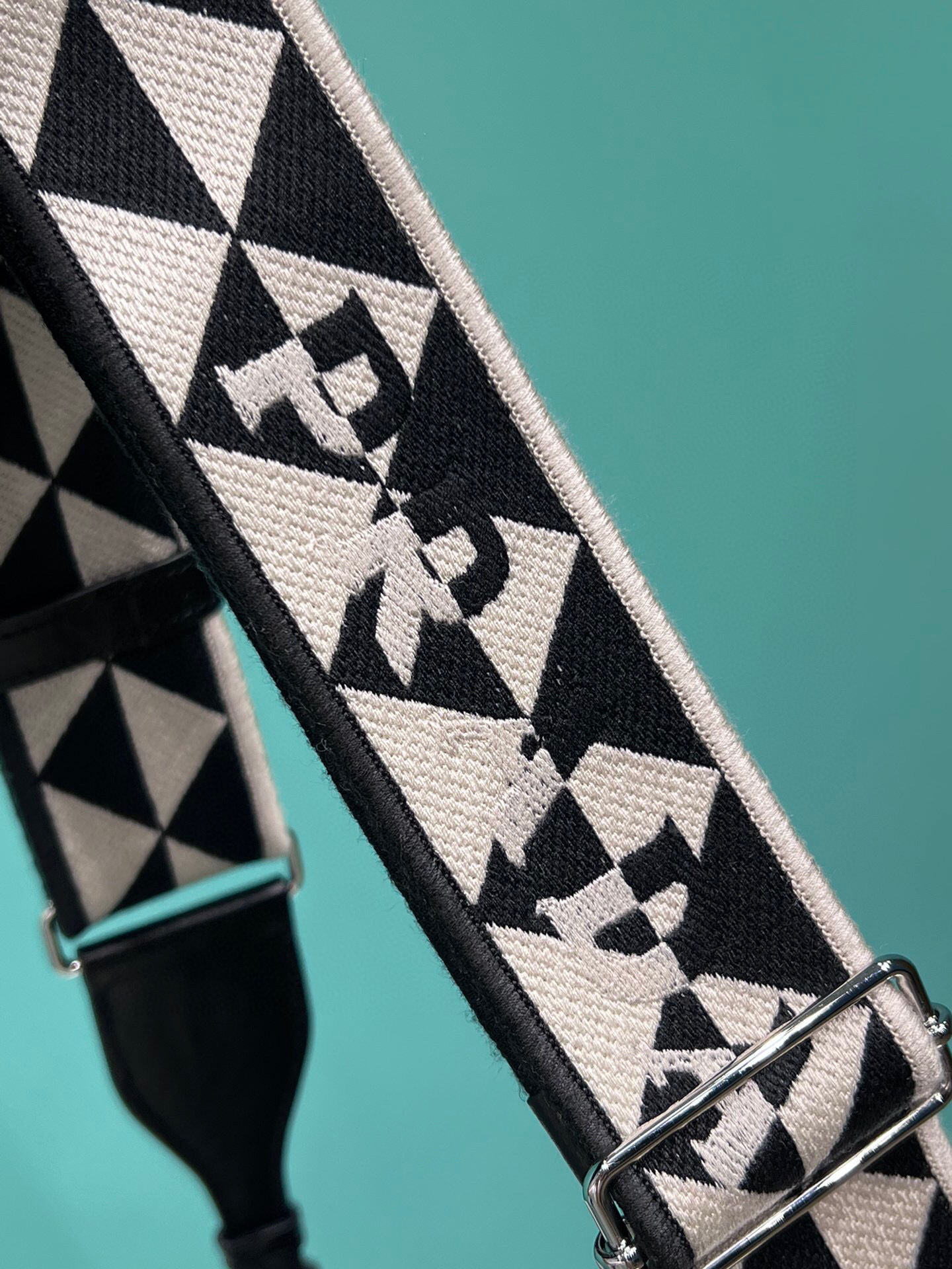 Pra*a Nappa Antique Multi-Pocket Shoulder Bag In Grey/Black/Pink For Women 8.6 in/ 22cm 1BH198_UVL_F0480_V_4OO