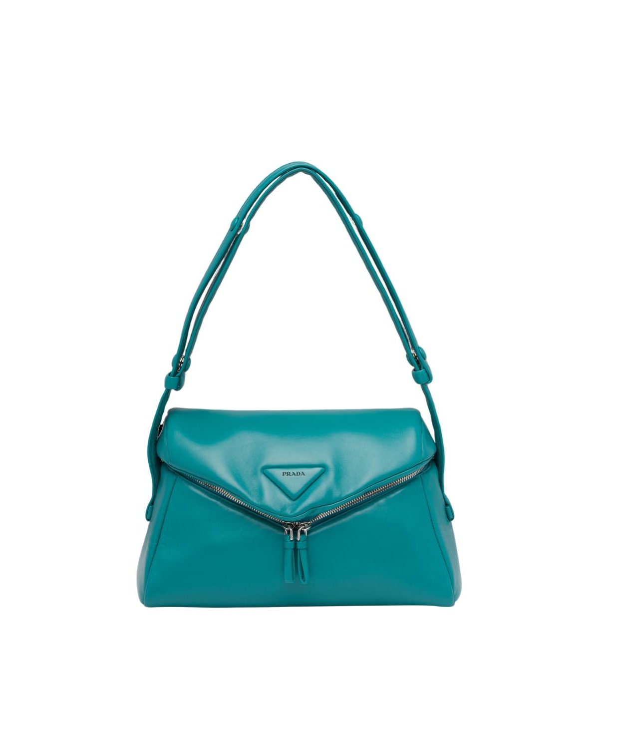 Pra*a Padded Nappa Pra*a Signaux Bag In Green For Women 13in/ 33cm