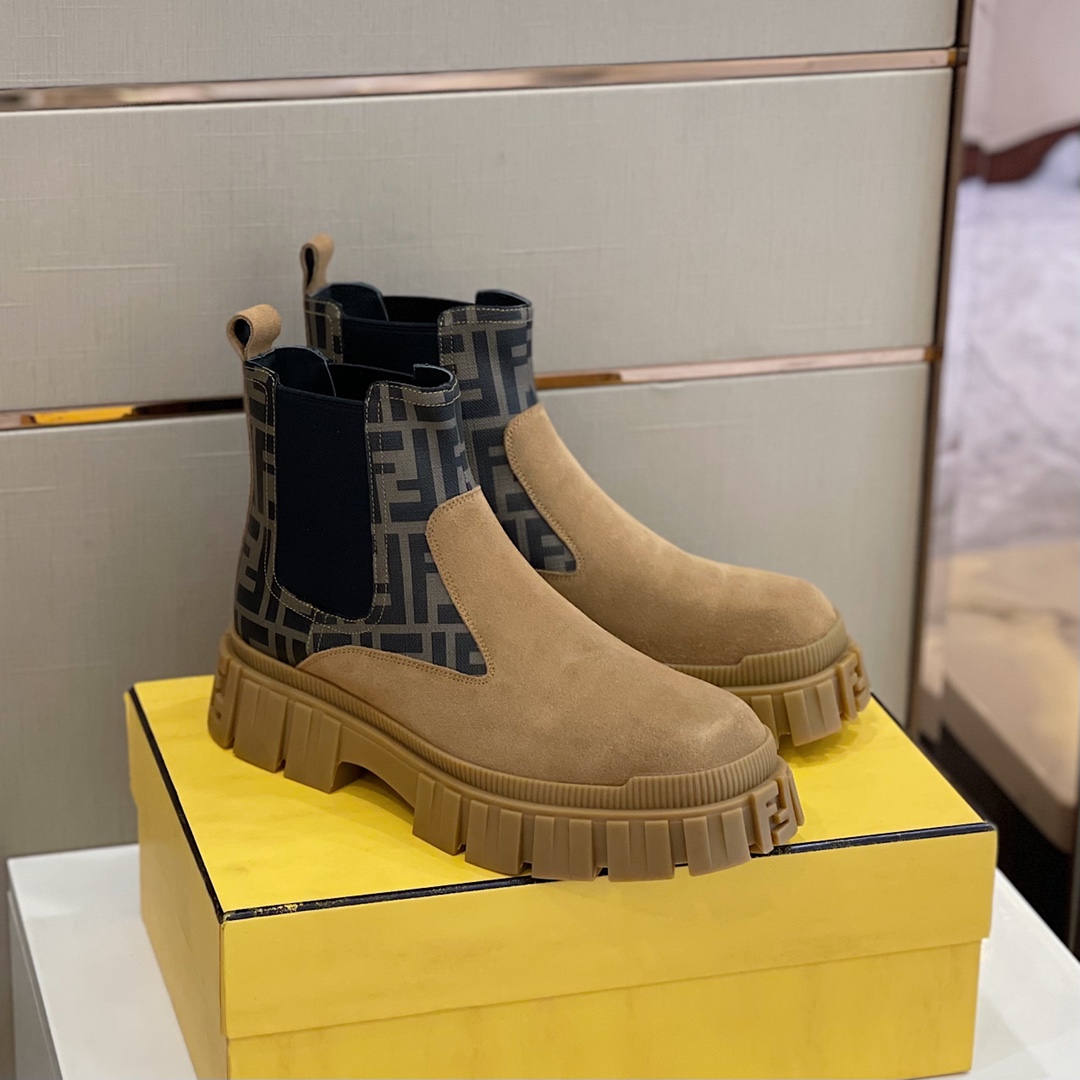 F**di Chelsea Boots Brown For Men