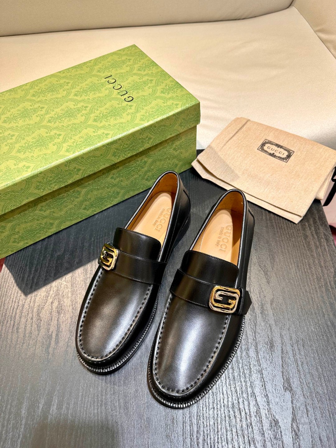 Gvc*1 Interlocking G Loafer Black For Men