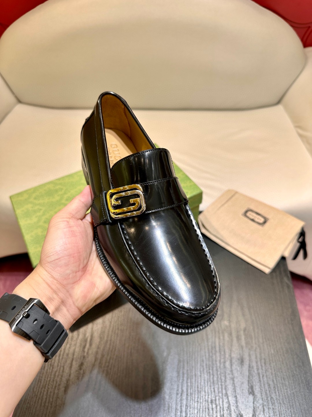 Gvc*1 Interlocking G Loafer Black For Men