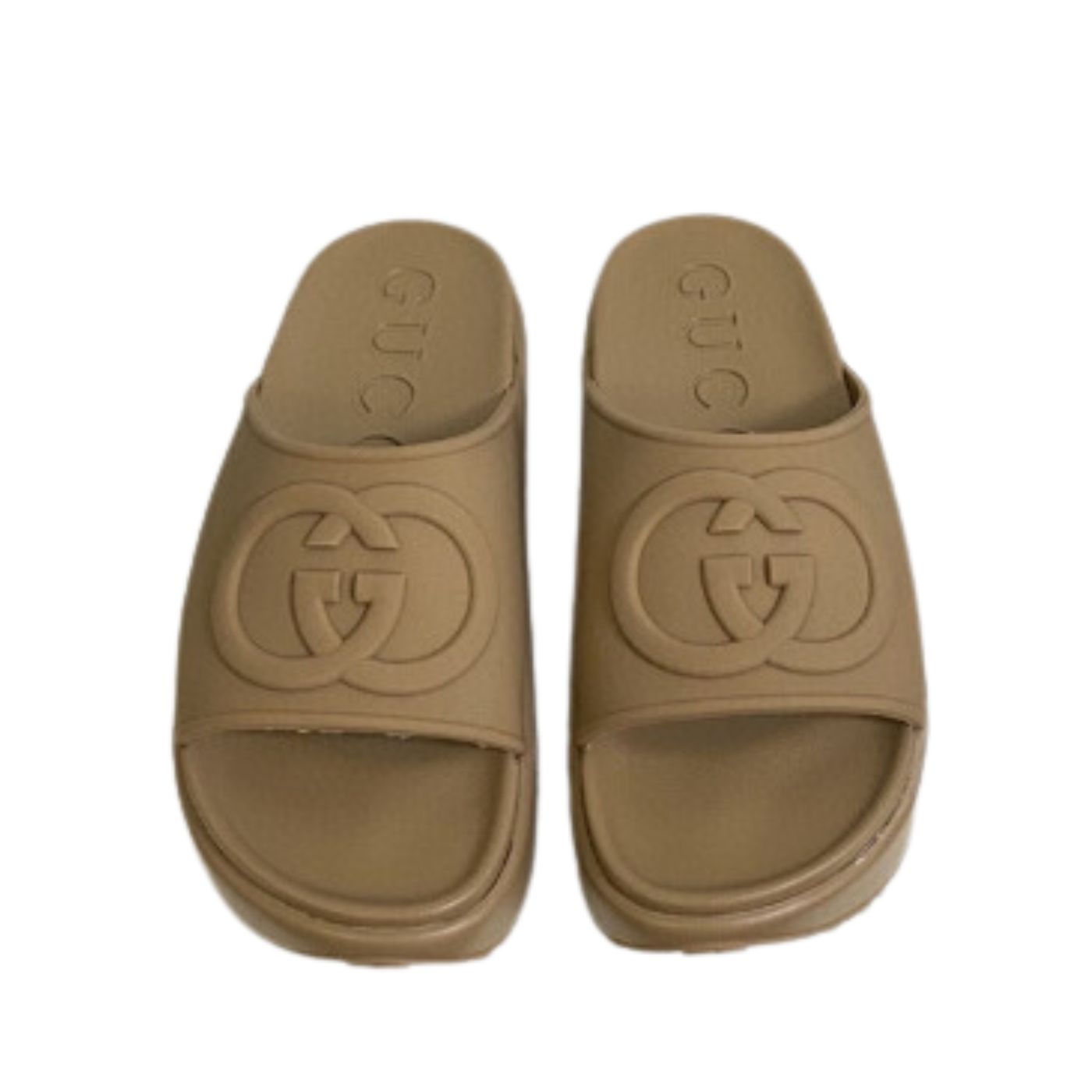 Gvc*1 Interlocking G Slide Sandal Green For Men 692380 JF000 3727