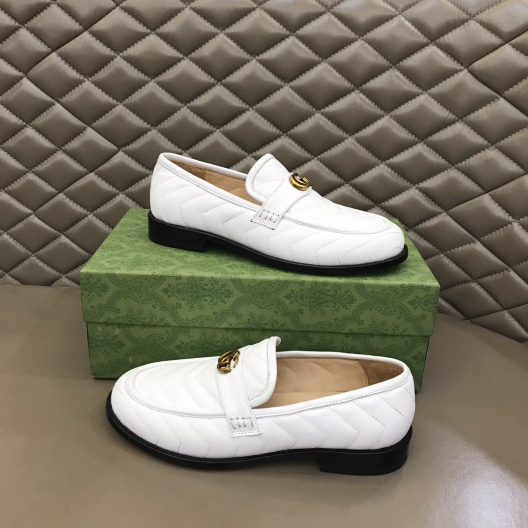 Gvc*1 Loafer With Interlocking G White For Men