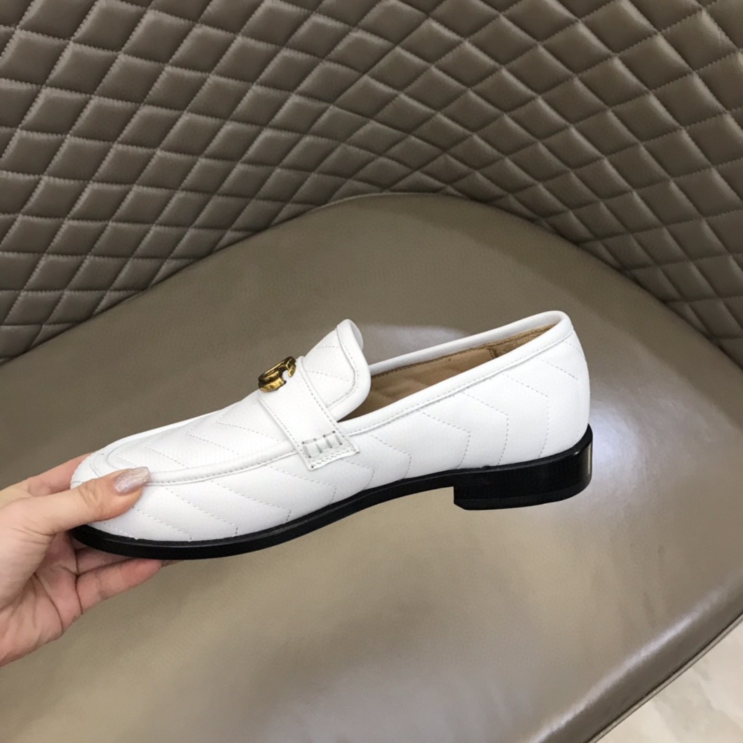 Gvc*1 Loafer With Interlocking G White For Men
