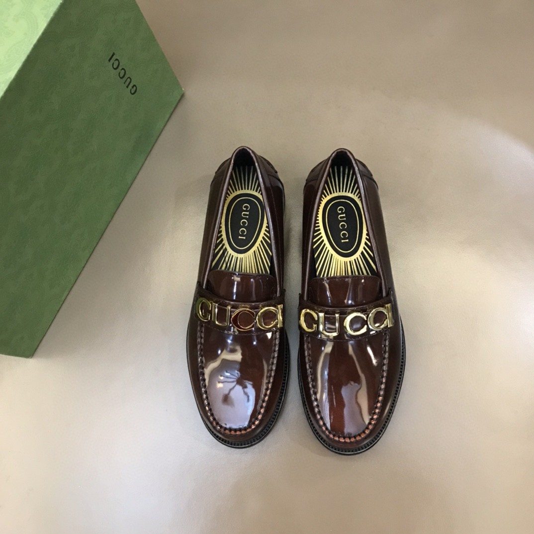 Loafer With Logo Gvc*1 Dark Brown For Men
