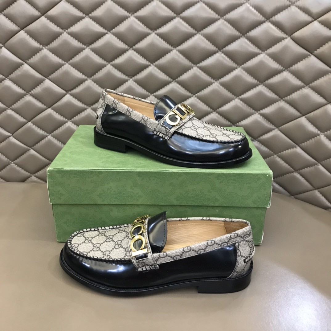 Gvc*1 Loafer With Logo Gvc*1 Black/Beige For Men