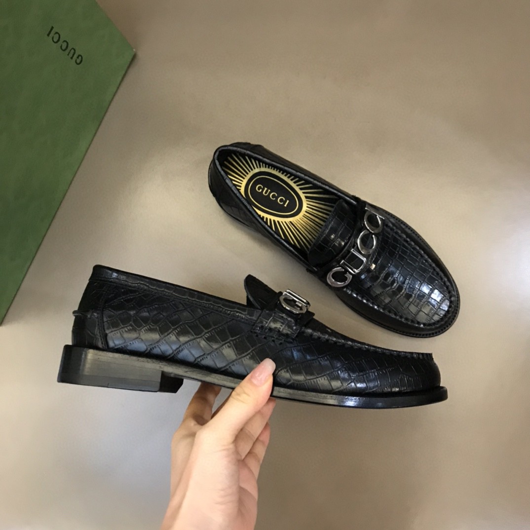 Gvc*1 Loafer With Logo Gvc*1 Black For Men