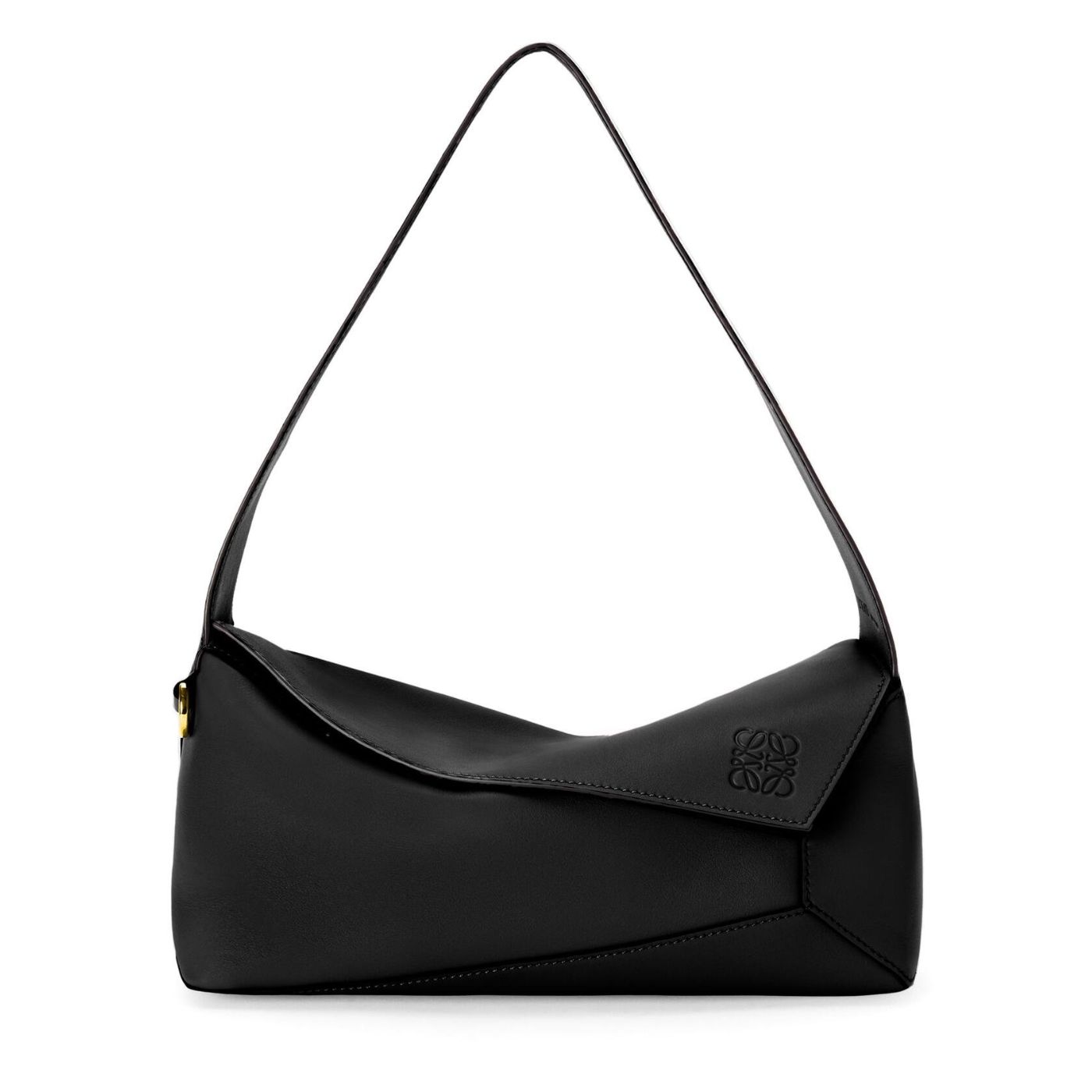 L0ew* Puzzle Hobo Bag Black/Light Green/Pink/Yellow/White For Women 11.3in / 28.7cm A510J67X01