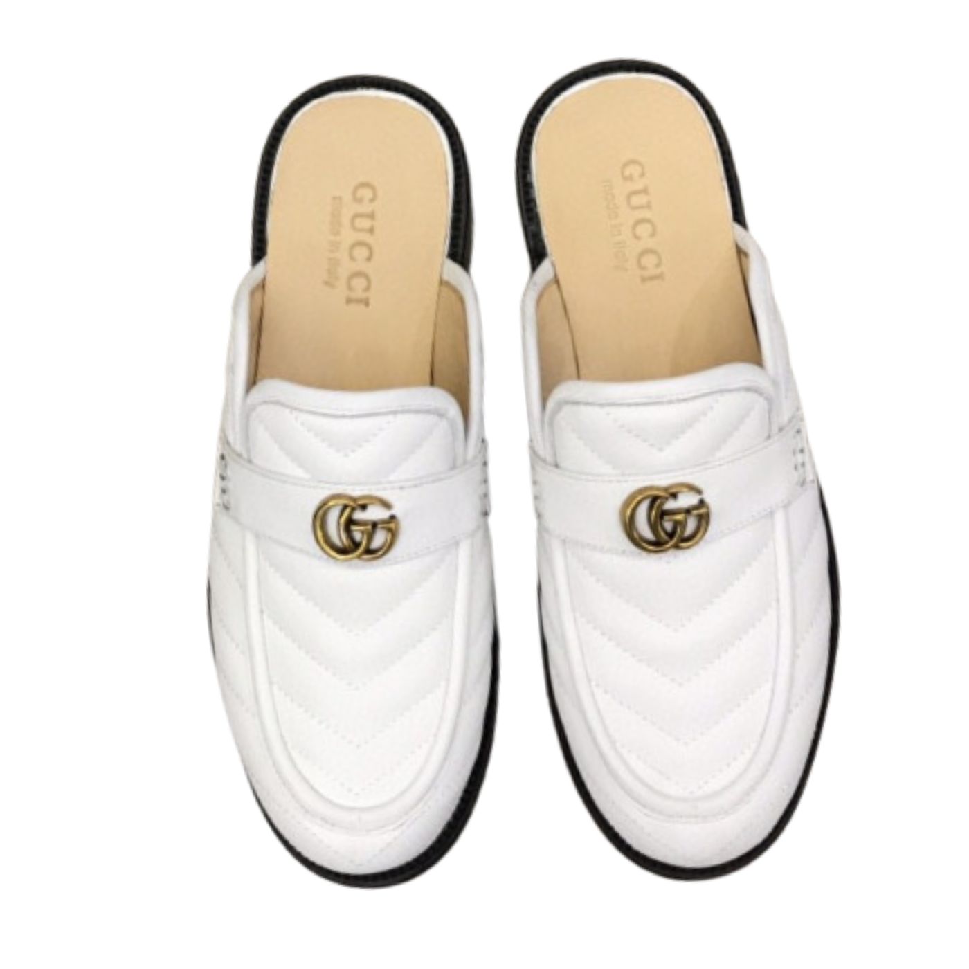 Gvc*1 Slipper With Interlocking G White For Men