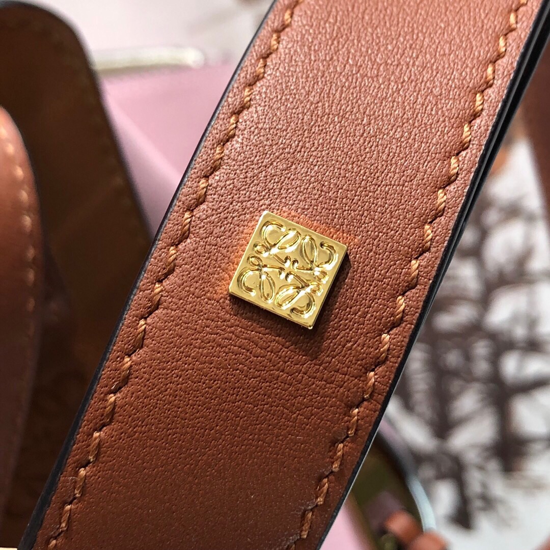 L0ew* Small Hammock Bag Blue/Pink/Beige/White/Brown/Burgundy/Grey For Women 11.8in / 30cm