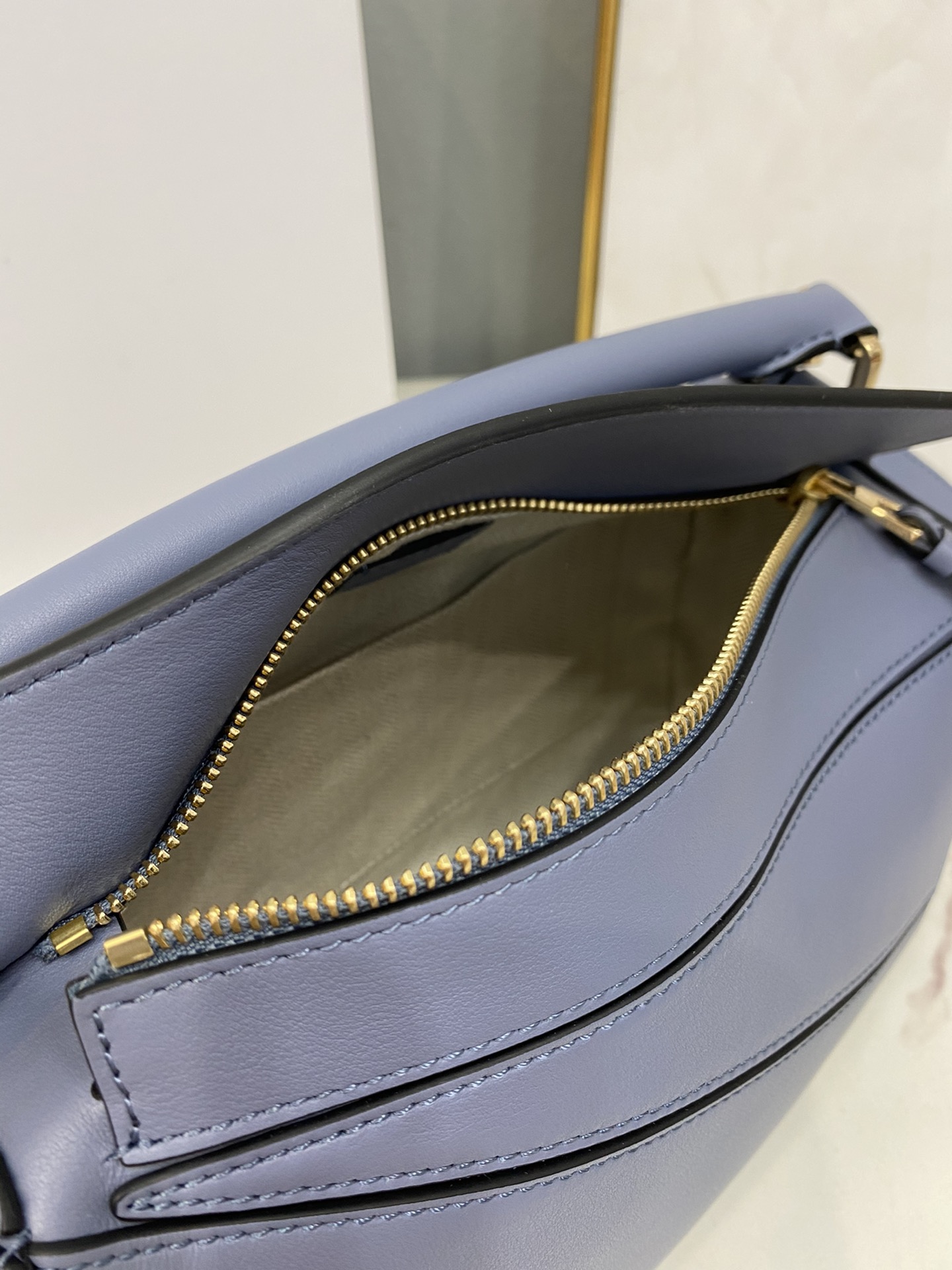 L0ew* Small Puzzle Bag Pink/Grey/Brown/Blue For Women 9.4in / 24cm