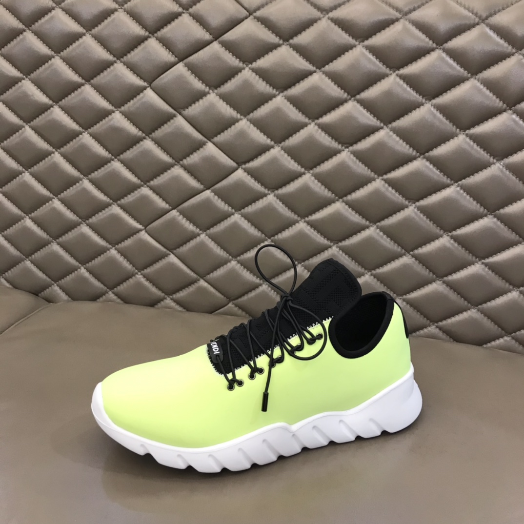 F**di FD Faster Trainers Light Green For Men