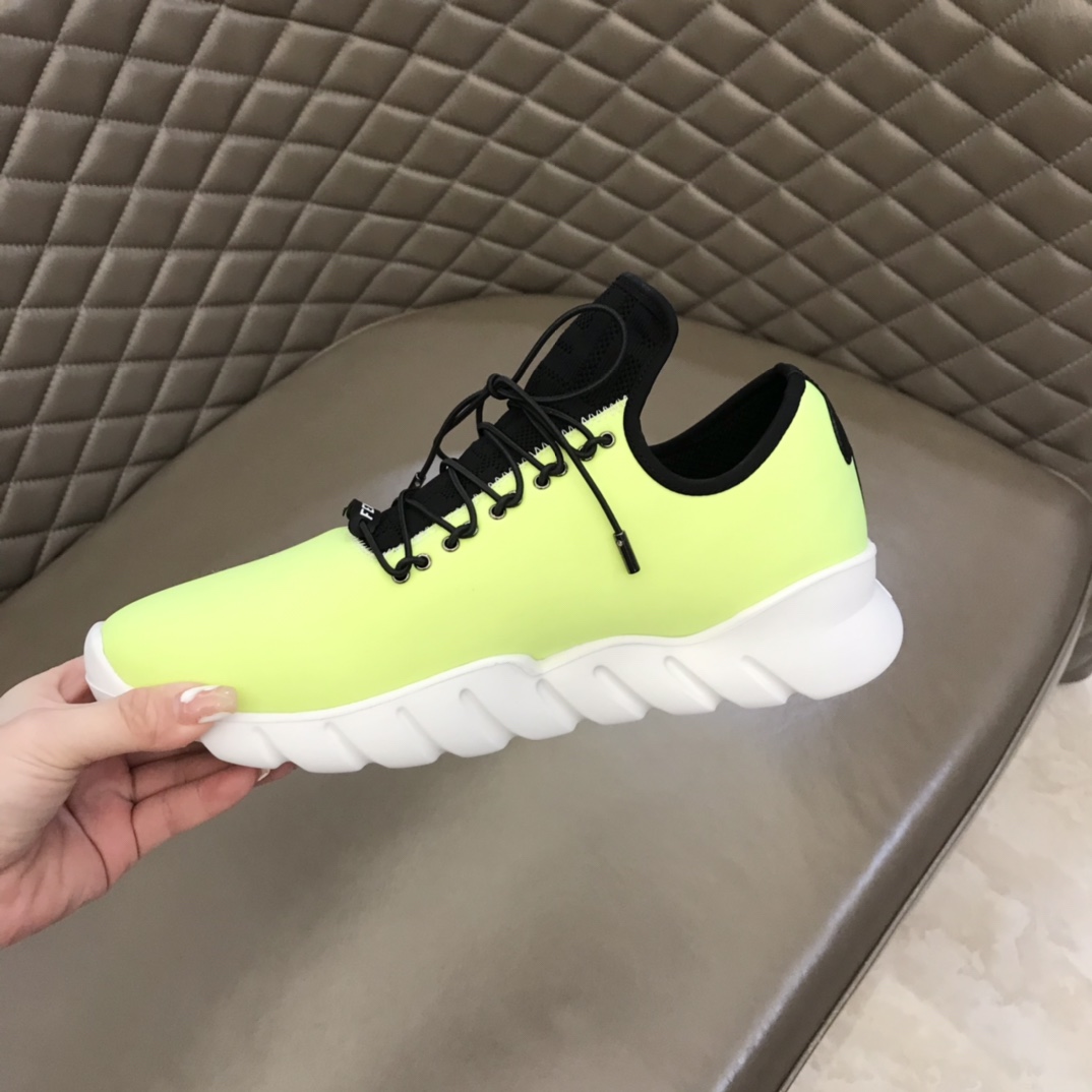 F**di FD Faster Trainers Light Green For Men