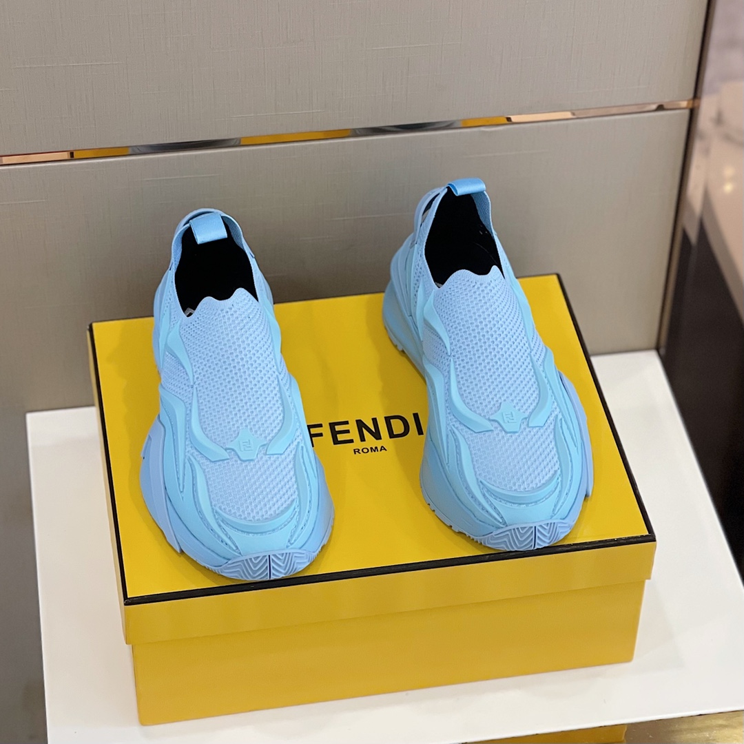 F**di FD Flow Running Sneakers Blue For Men