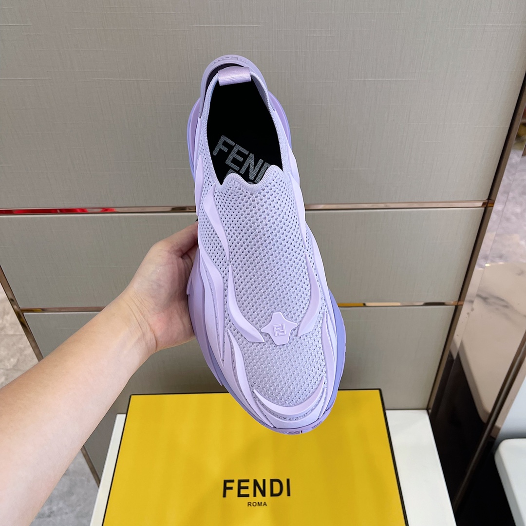 F**di FD Flow Running Sneakers Purple For Men