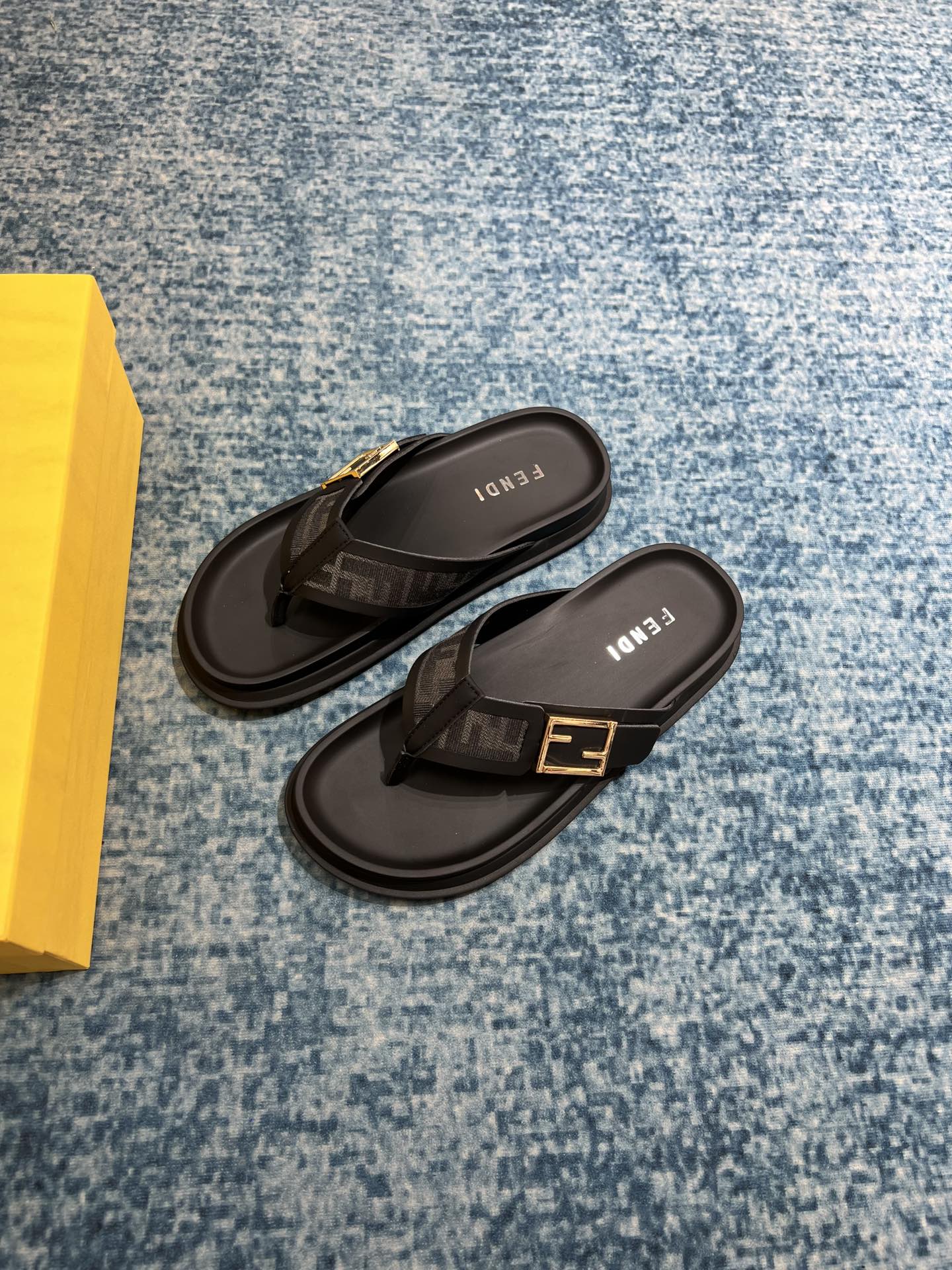 F**di FF Slides Black For Men