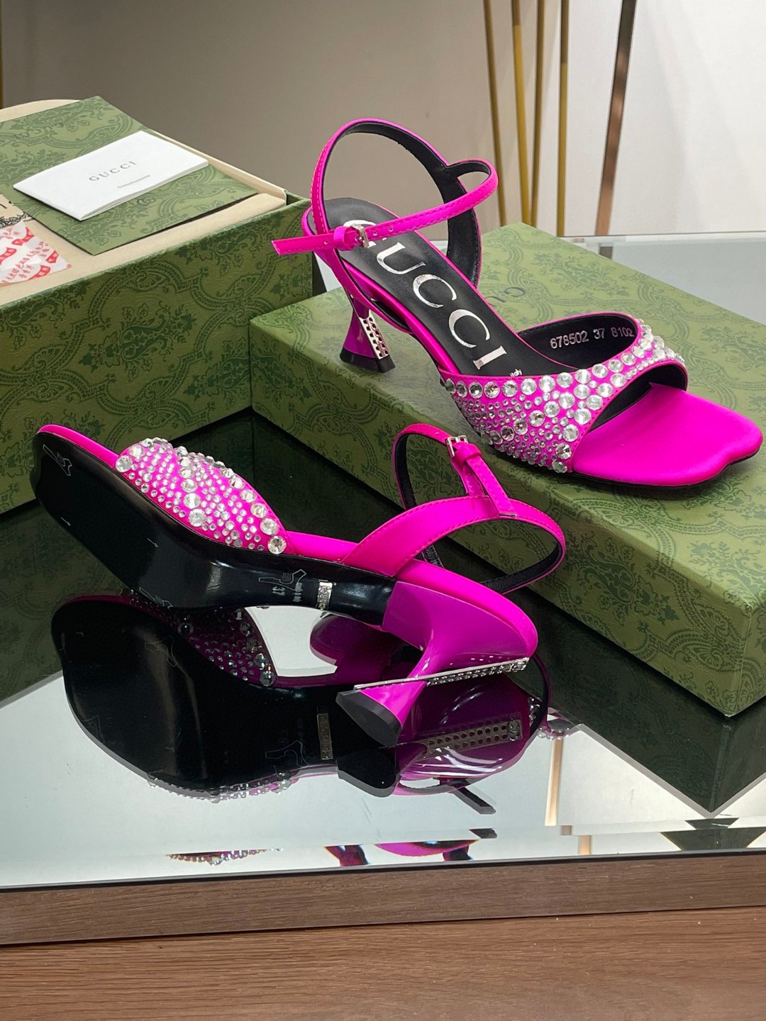 Gvc*1 Sandal With Crystals Pink For Women