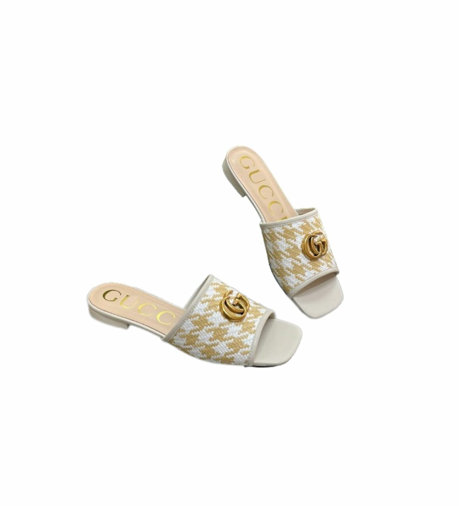 Gvc*1 Slide Sandal With Double G Beige For Women