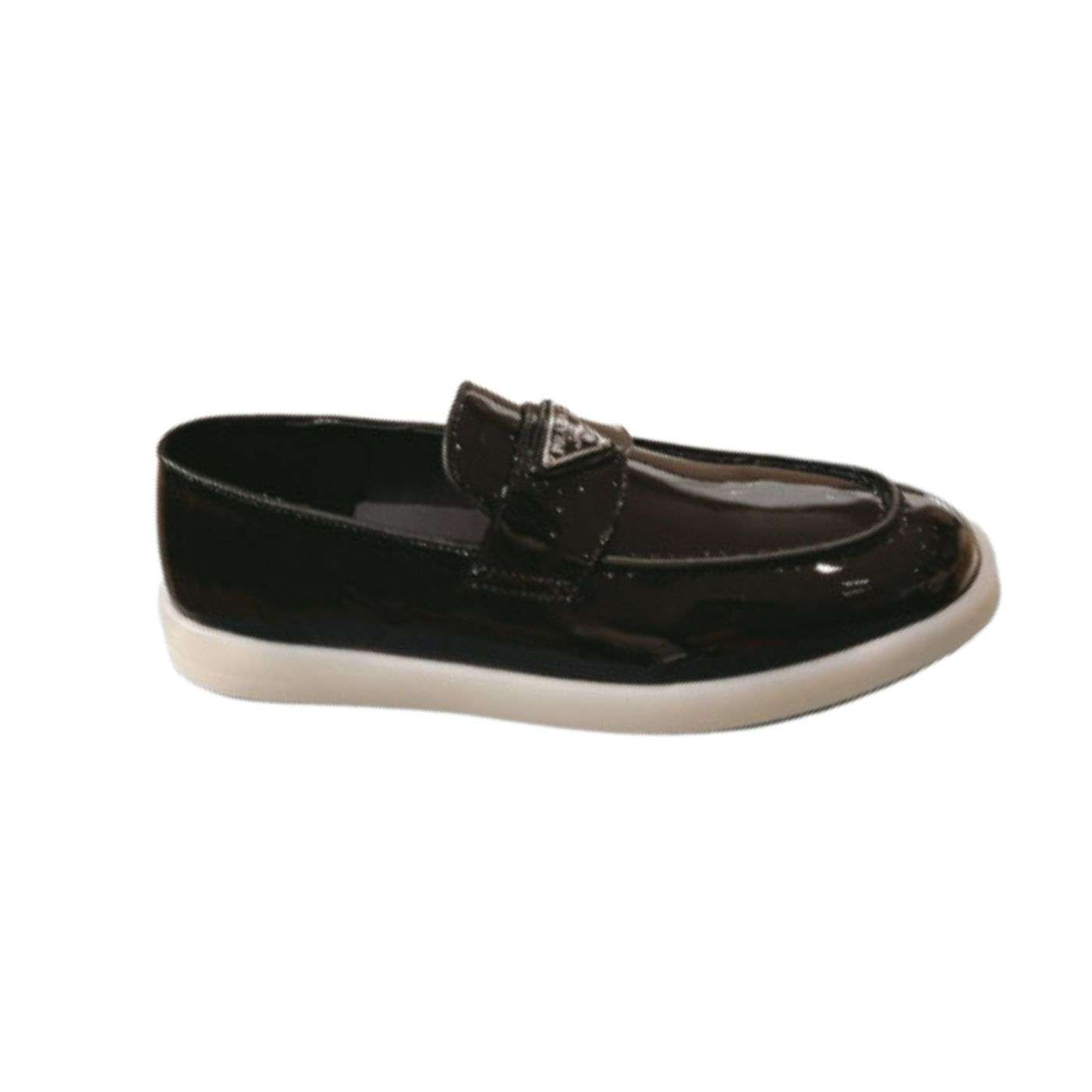 Pra*a Brushed Loafers Black For Women