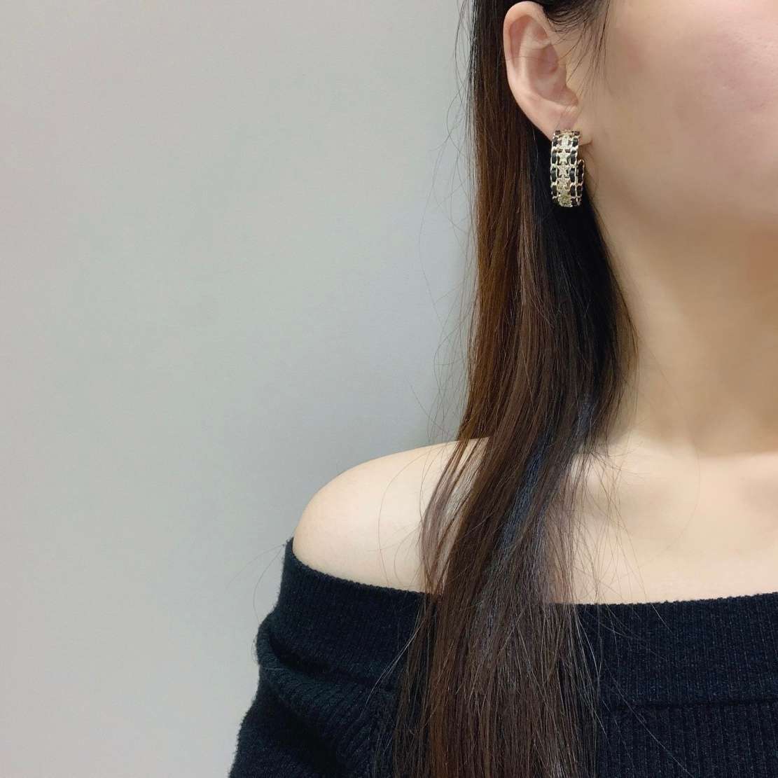 Ch**el Star Earrings Gold For Women