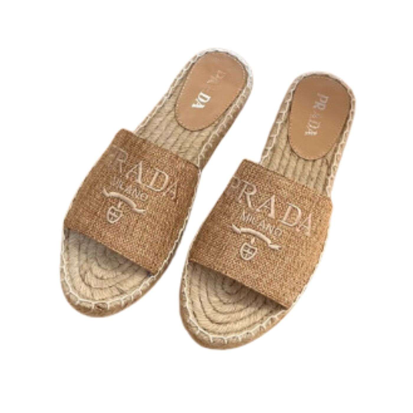 Pra*a Fabric Espadrilles Brown For Women