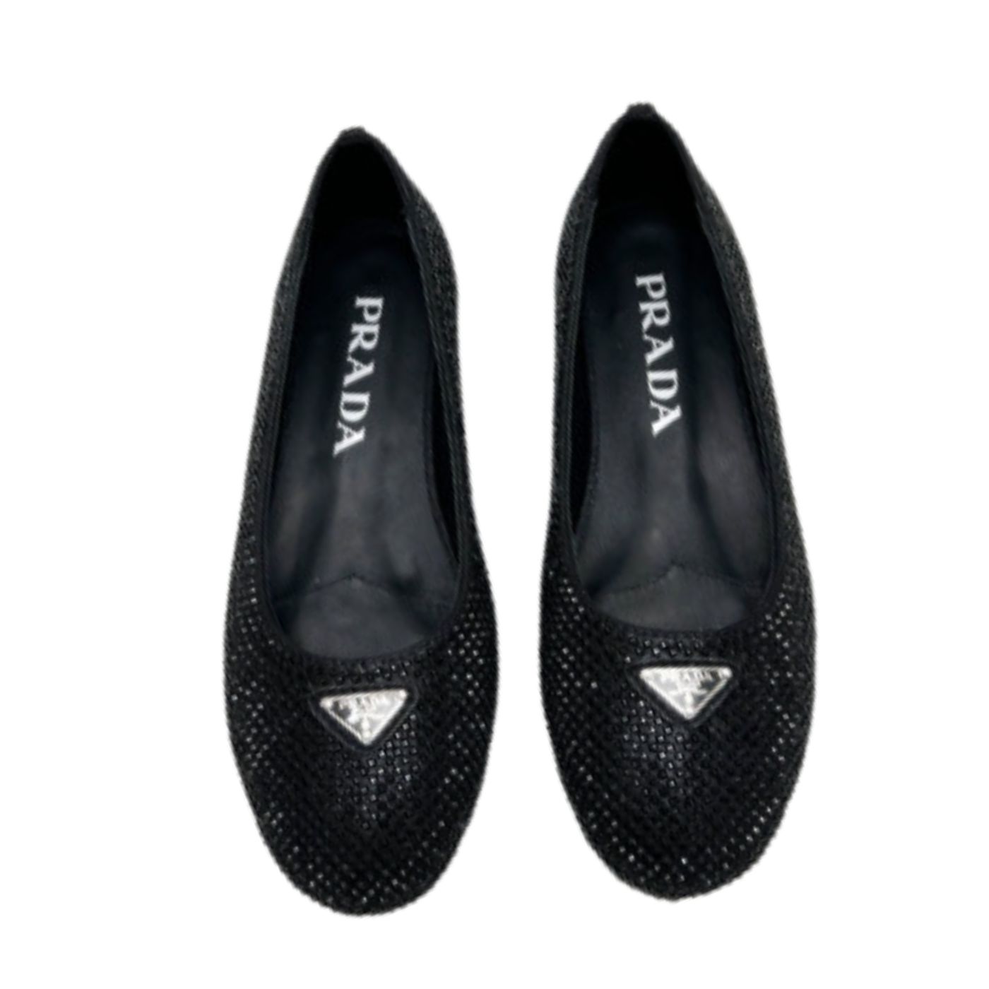 Pra*a Patent Ballerinas Black For Women