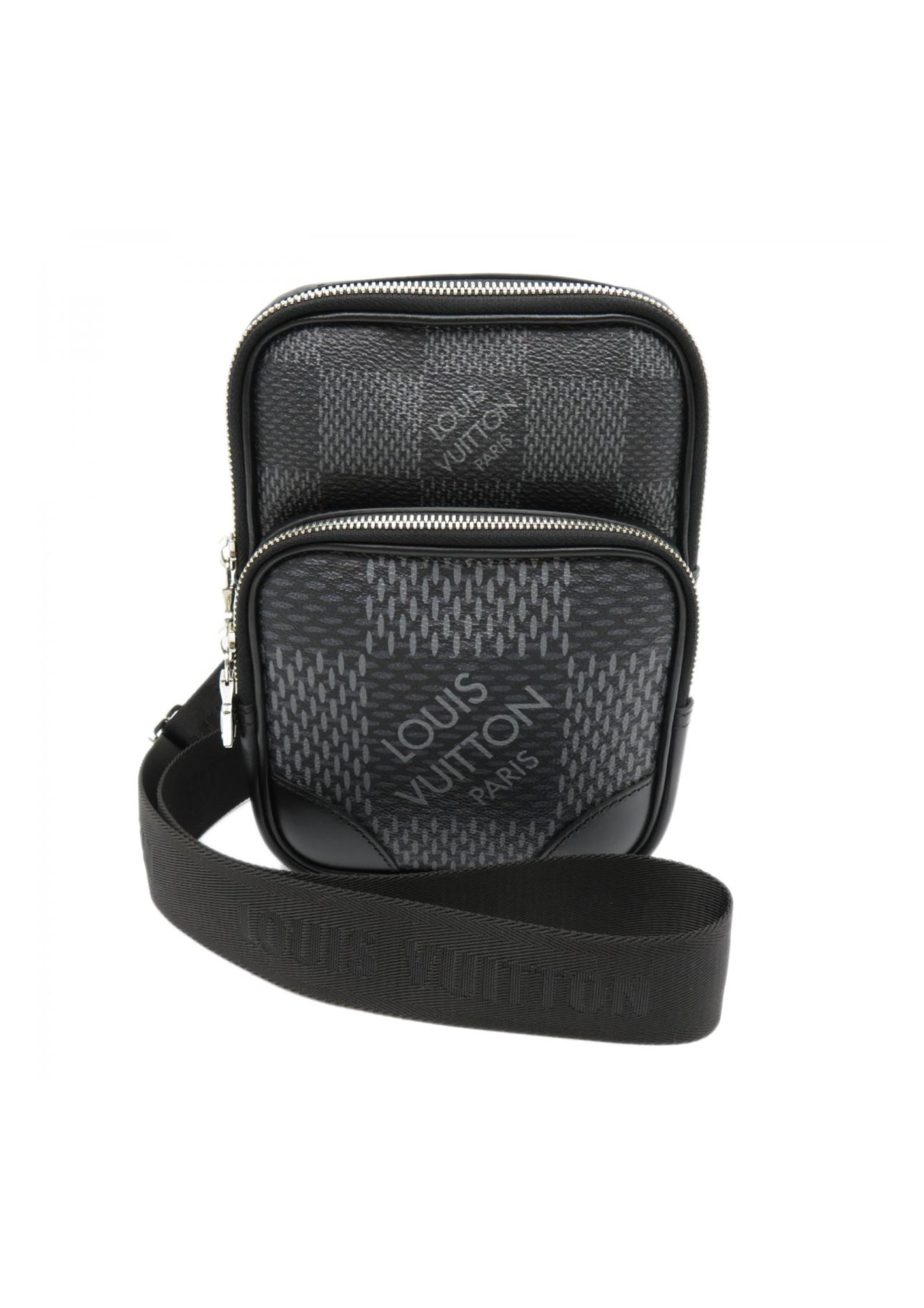 L0vis Vvtt0n Damier Graphite 3D Amazon Sling Bag Grey 21 cm/ 8.3 in