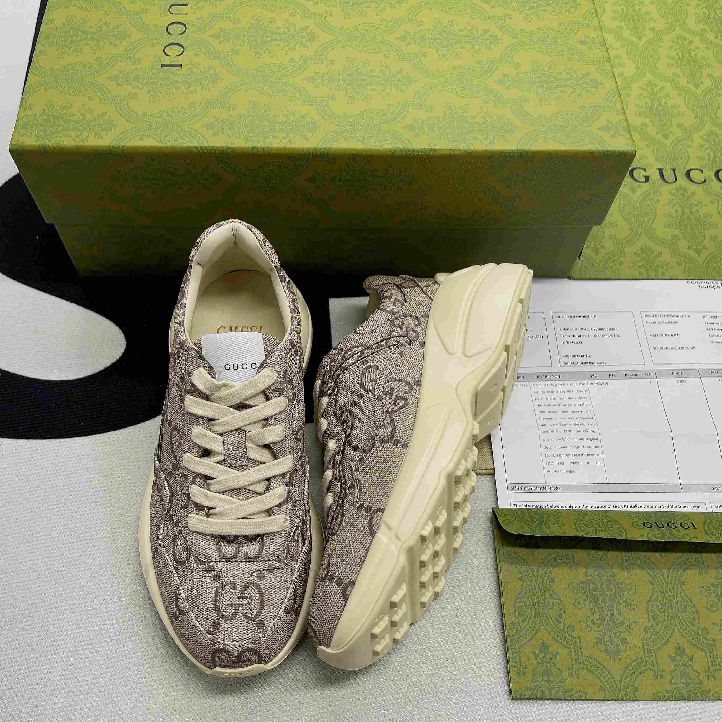 Gvc*1 GG 100 Rhyton Sneaker ‎White For Men