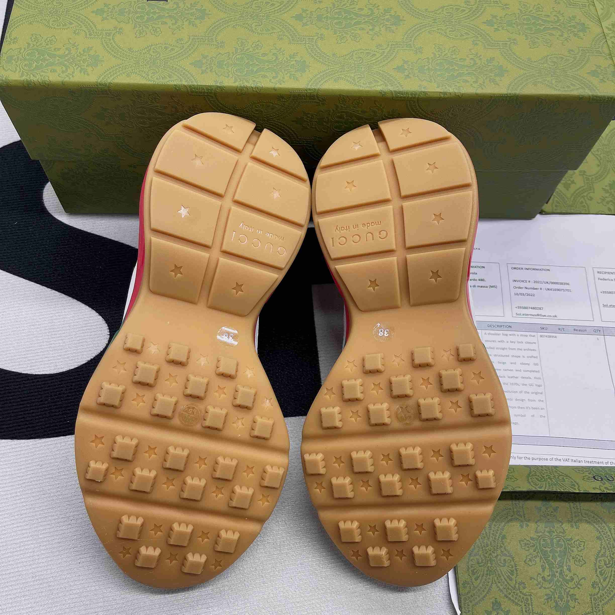 Gvc*1 GG Rhyton Sneaker White And Red For Men