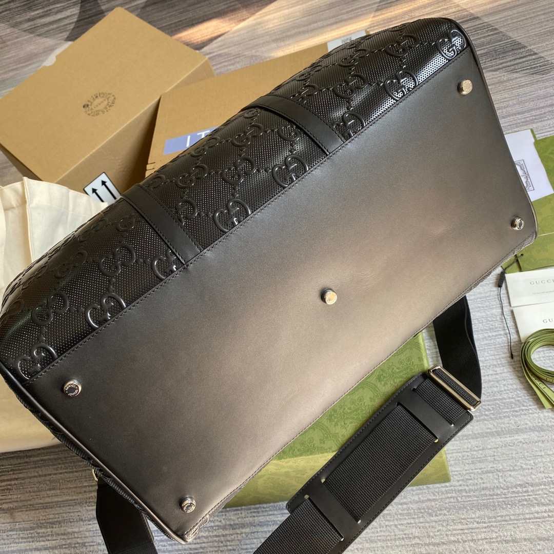 Gvc*1 Jumbo Gg Duffle Bag Black/White 15.9 in/40cm