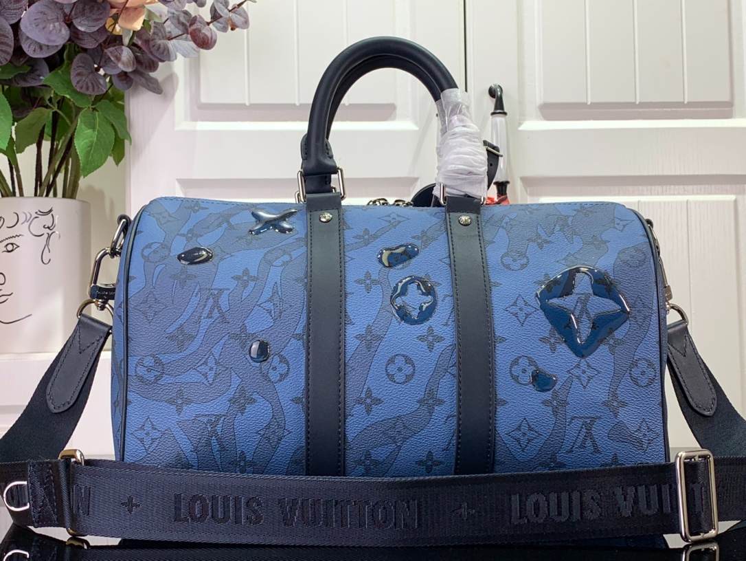 L0vis Vvtt0n Keepall Bandoulière 35 Bag Blue 34 cm/ 13.4 in M22573