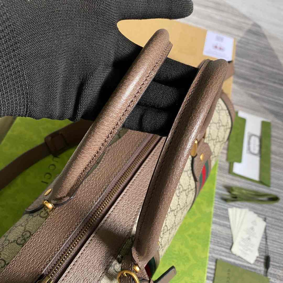 Gvc*1 Soft GG Svp*me Duffle Bag Brown 14.1 in/ 36 cm