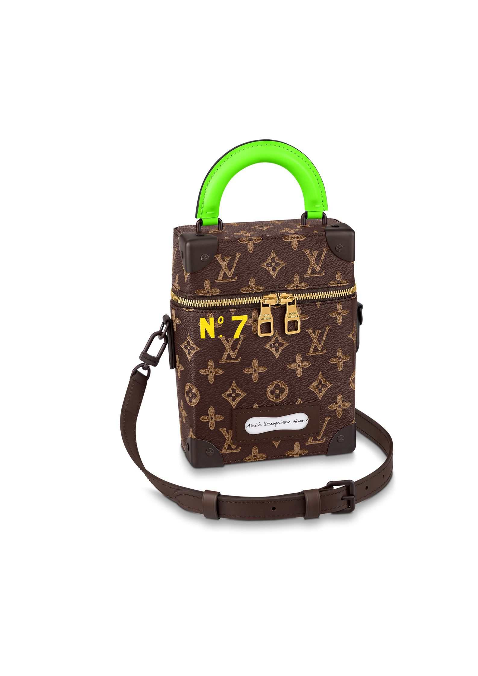 L0vis Vvtt0n Vertical Box Trunk Bag Monogram Brown For Women 8.6in/22cm