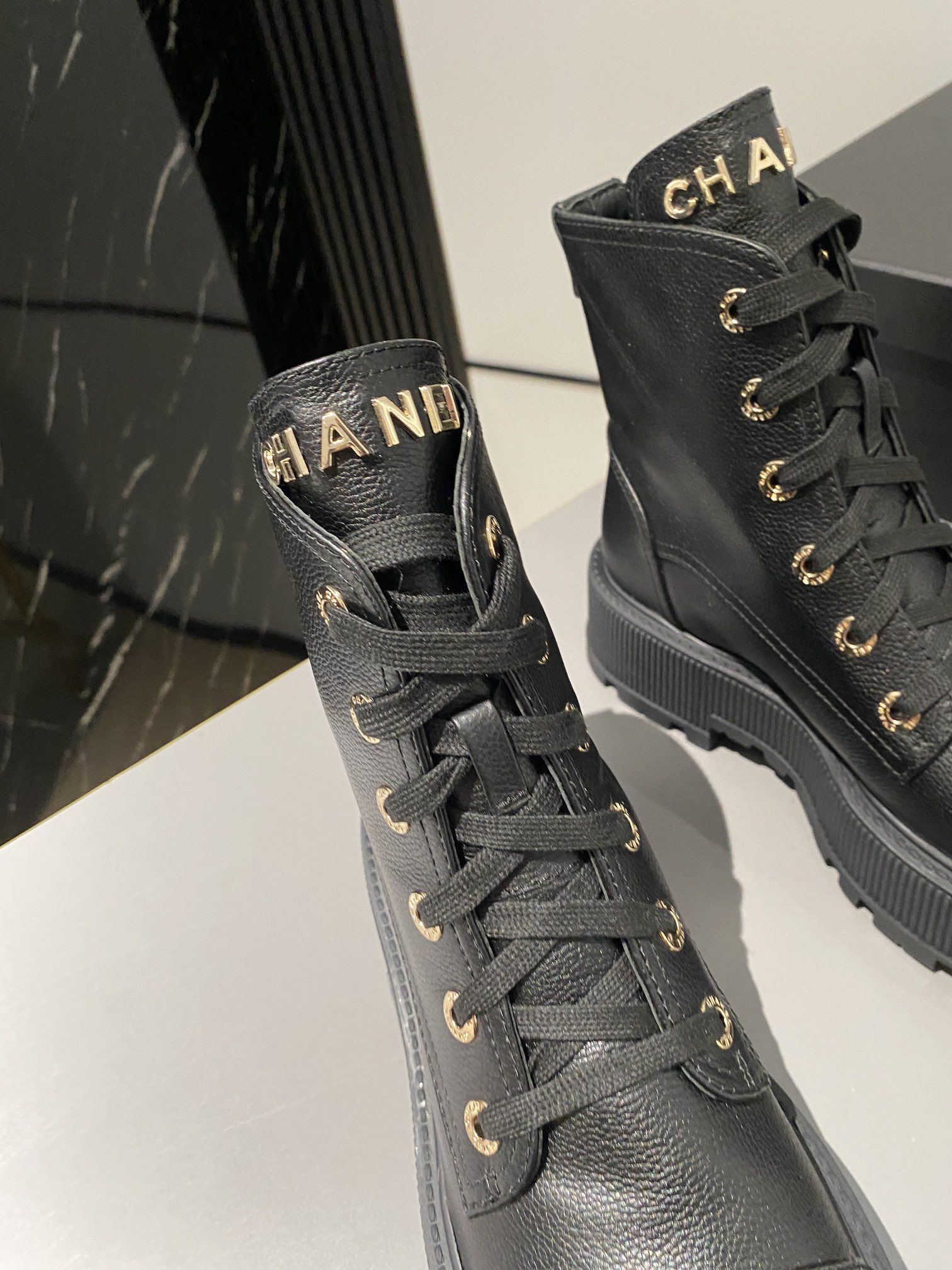 Ch**el Short Boots Black For Women