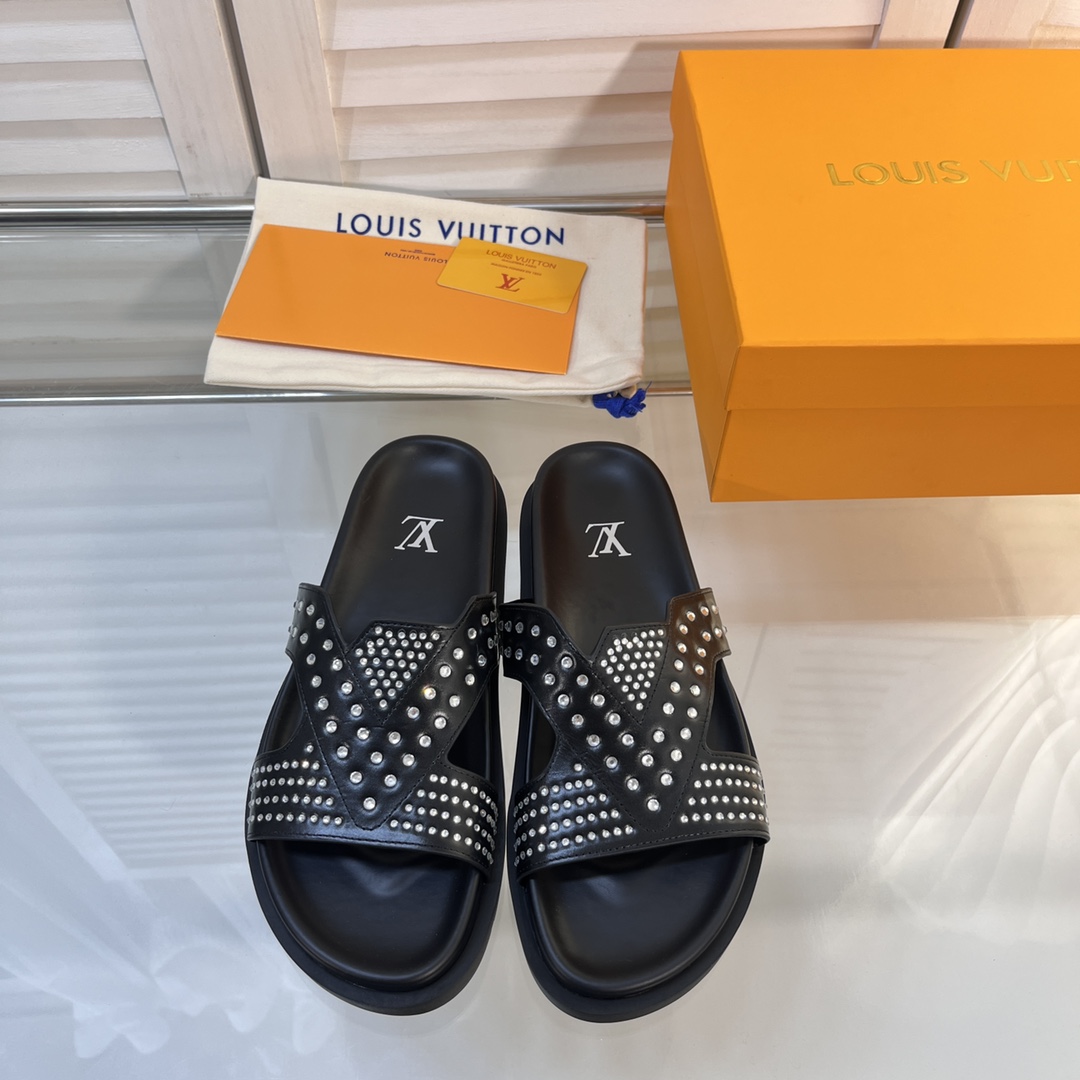 L0vis Vvtt0n Oasis Mule LV Black For Women