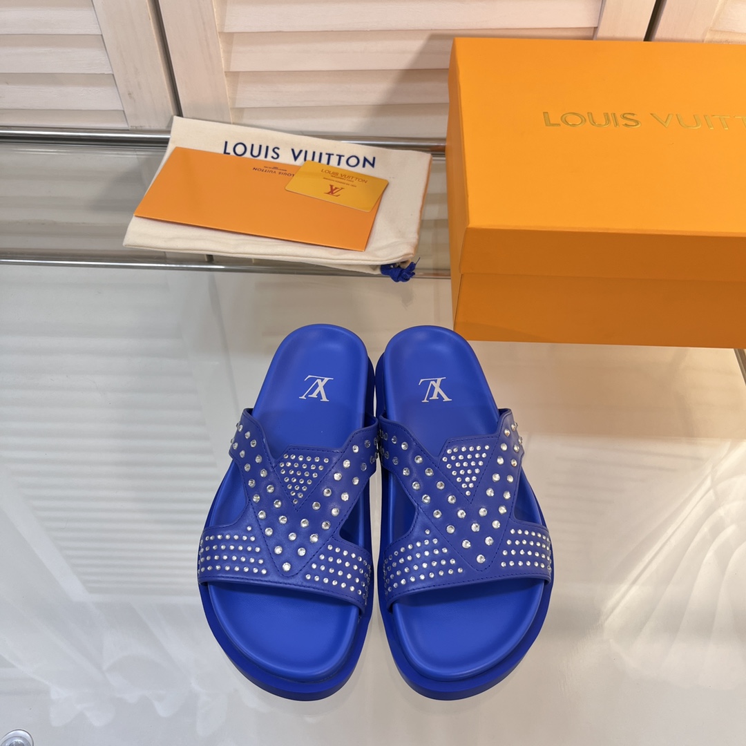 L0vis Vvtt0n Oasis Mule LV Blue For Women