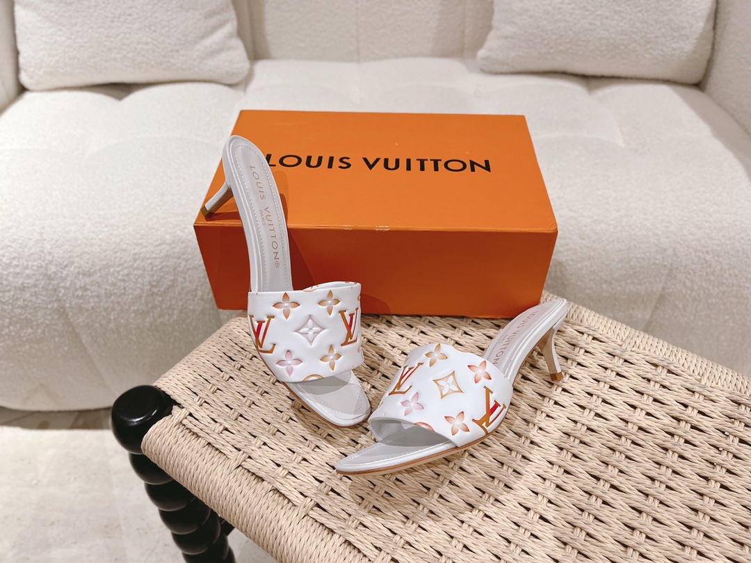 L0vis Vvtt0n Revival Mule White For Women