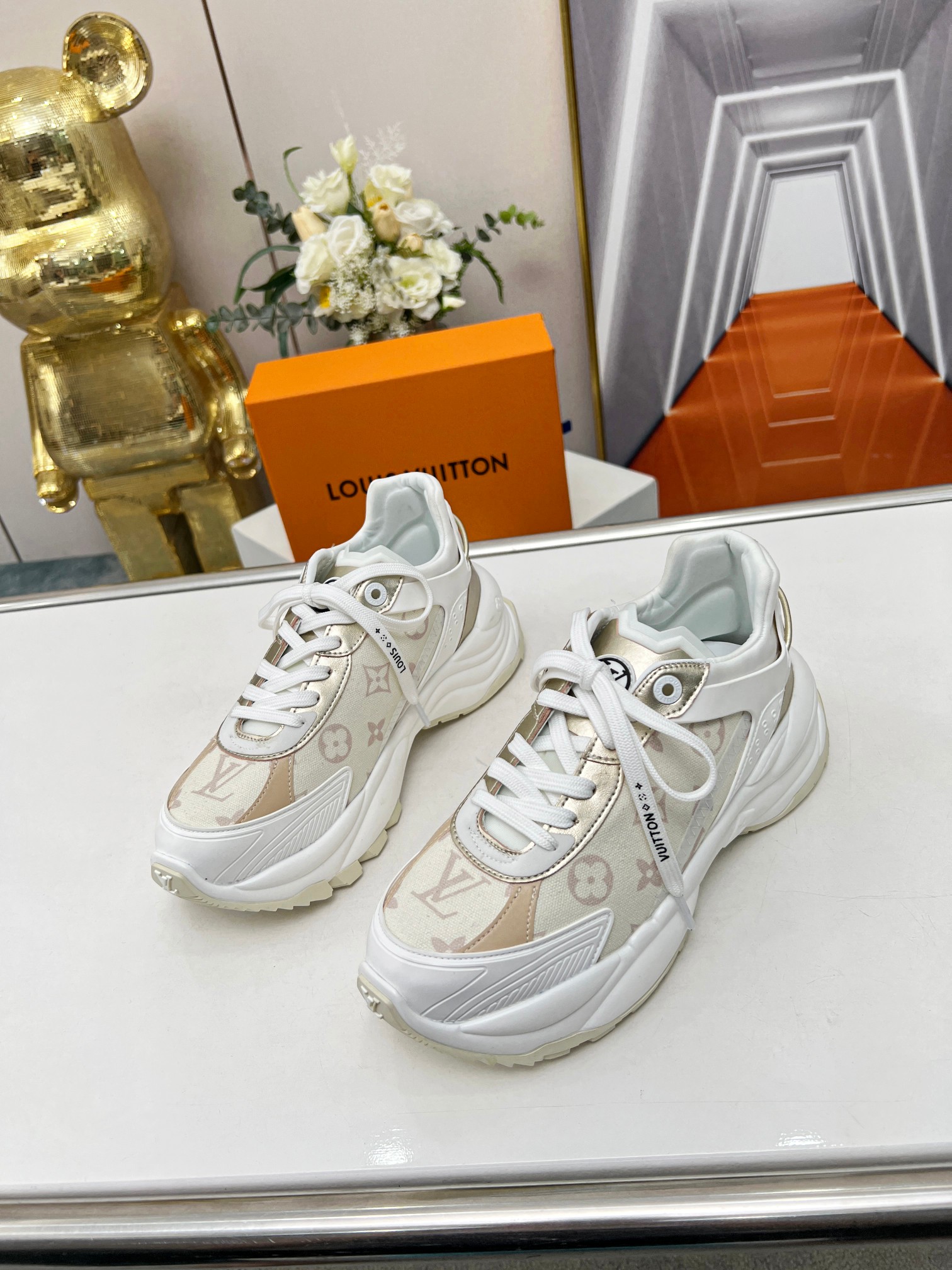 L0vis Vvtt0n Run 55 Sneaker Beige For Women 1ABHR3
