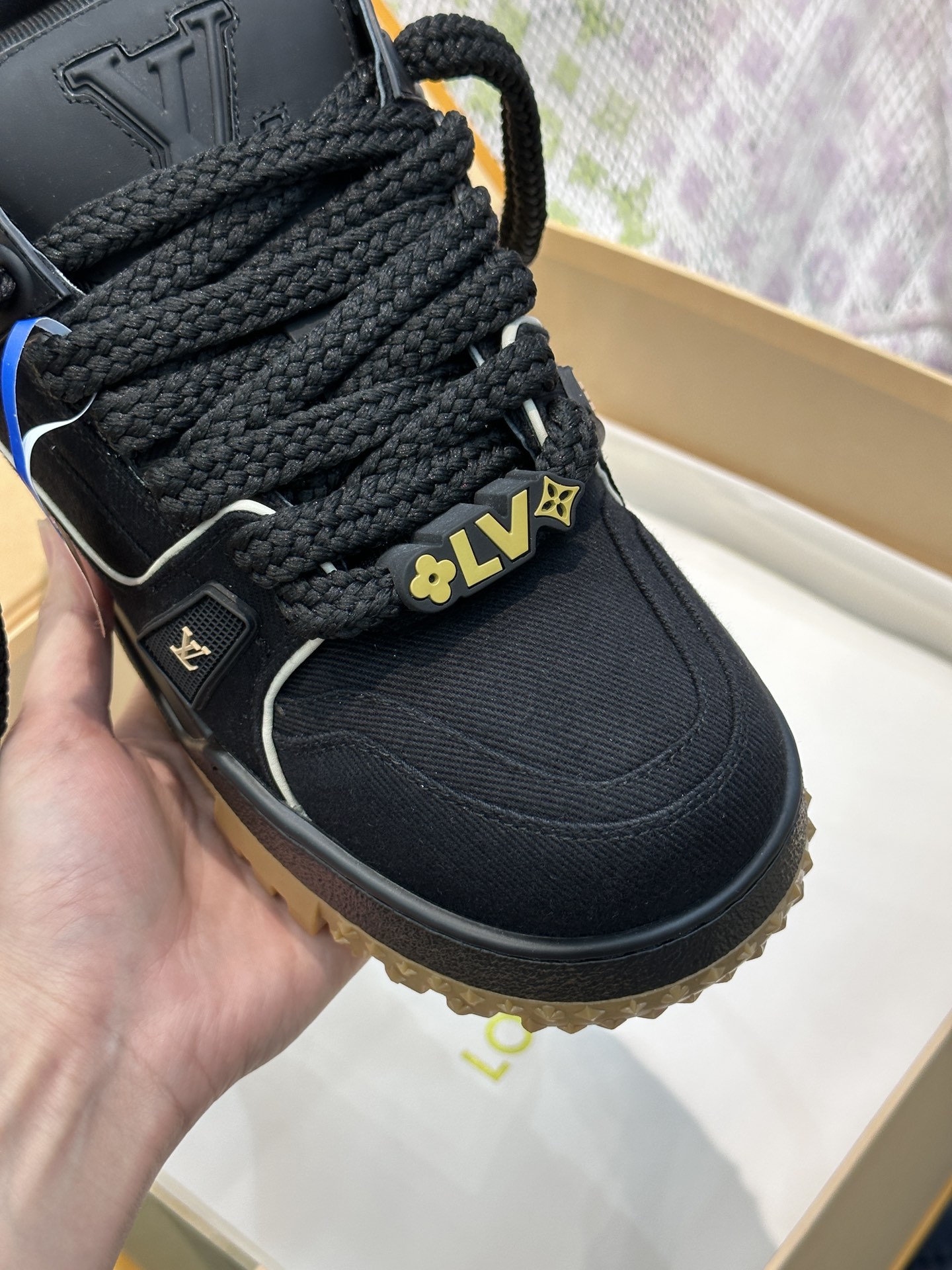 L0vis Vvtt0n Trainer Maxi Sneaker LV Black For Women