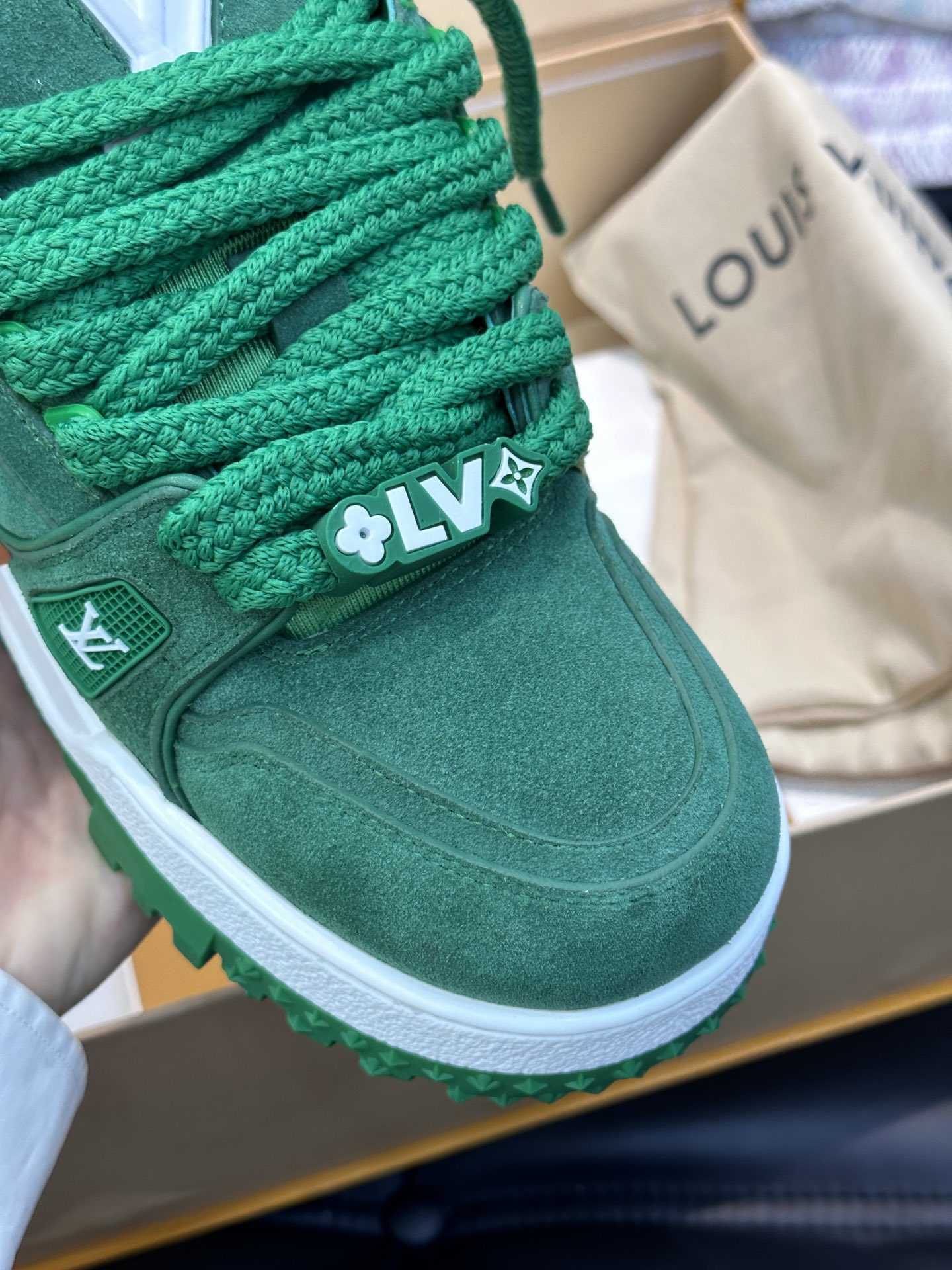 L0vis Vvtt0n Trainer Maxi Sneaker LV Dark Green For Women