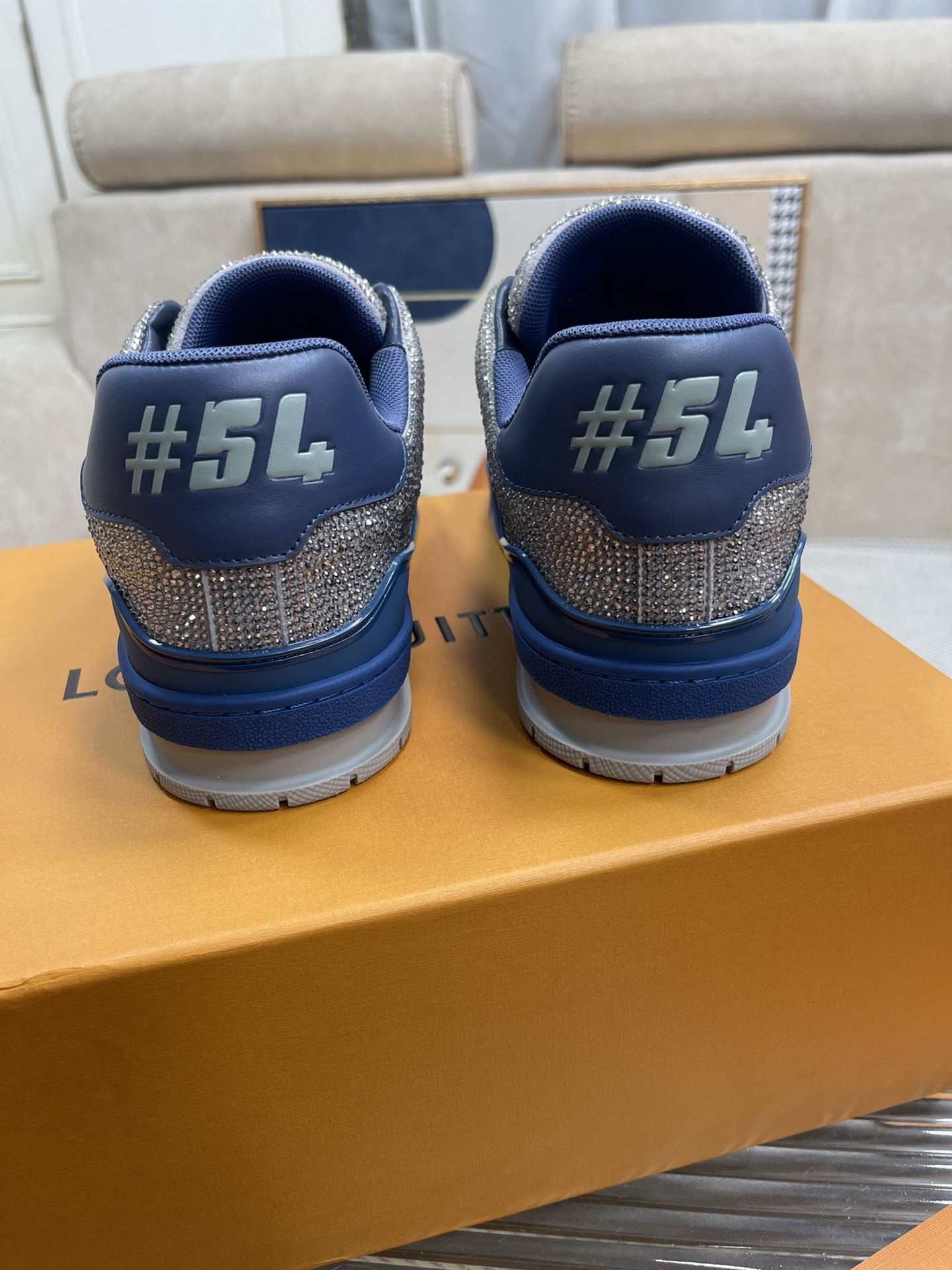 L0vis Vvtt0n Trainer Sneaker LV Dark Blue For Women