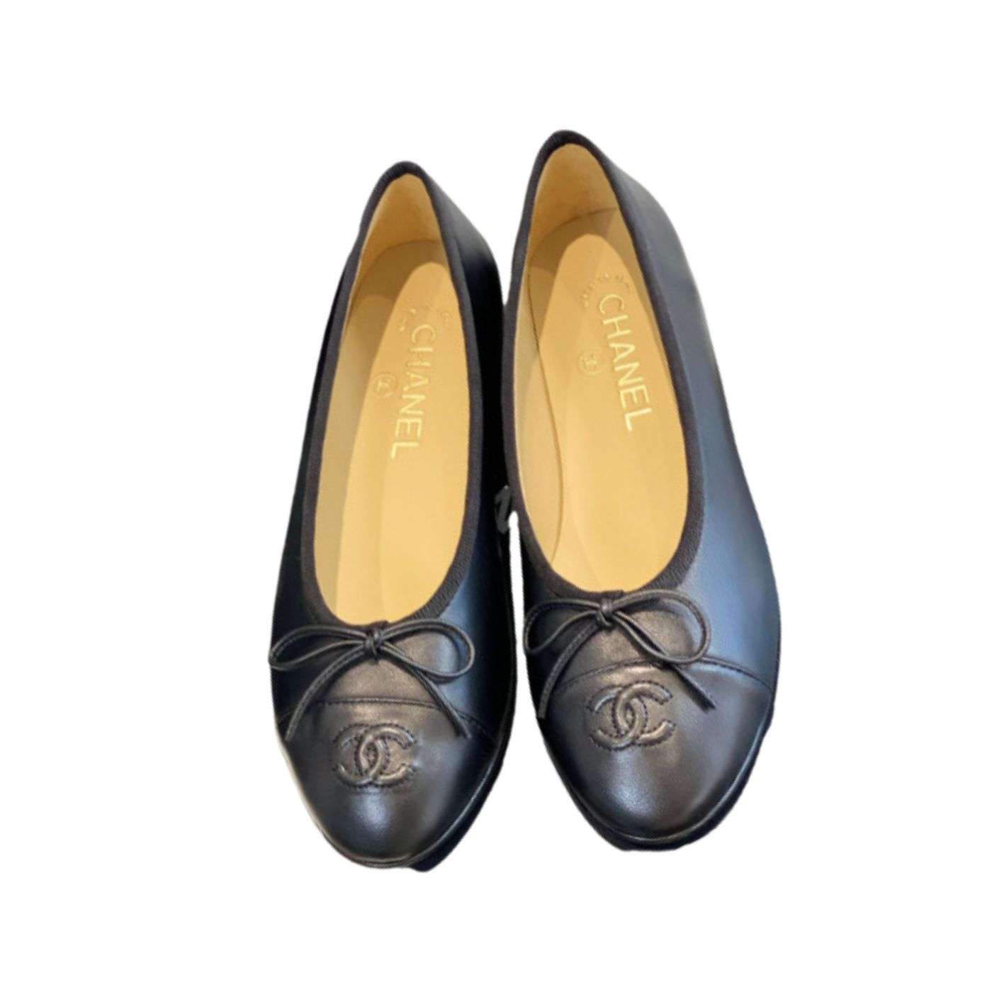 Ch**el Ballet Flats Black For Women