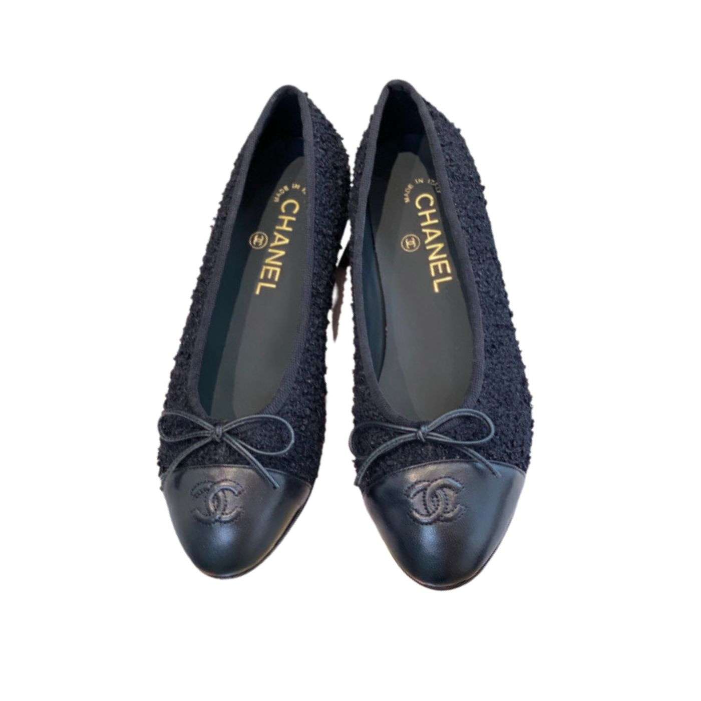 Ch**el Ballet Flats Black For Women