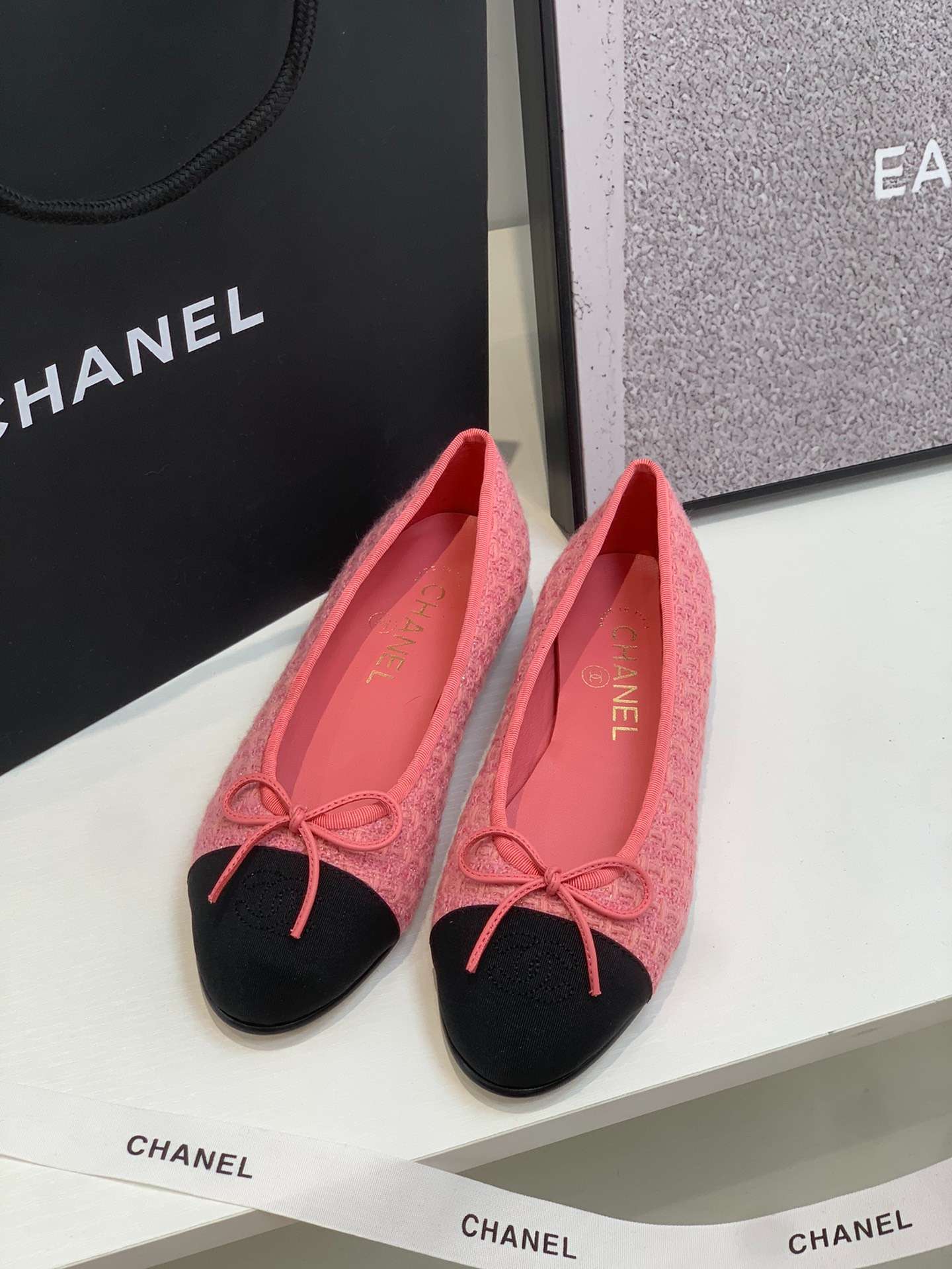 Ch**el Ballet Flats Pink For Women