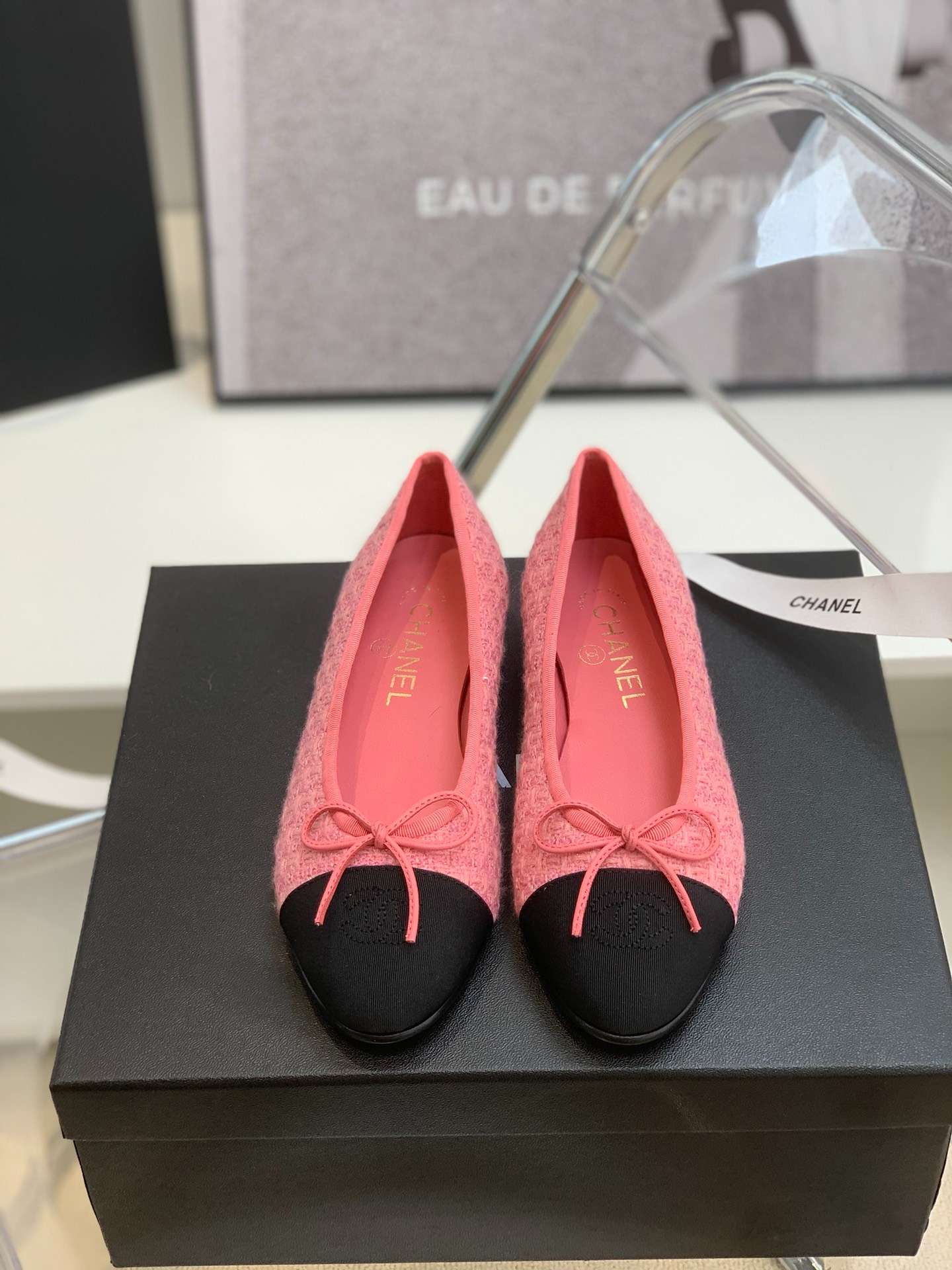 Ch**el Ballet Flats Pink For Women