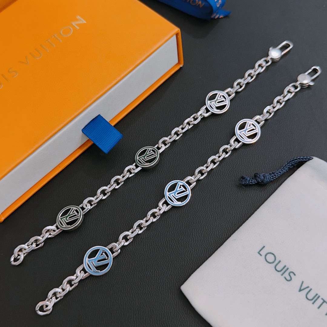 L0vis Vvtt0n Rock Punk Bracelet Silver For Women