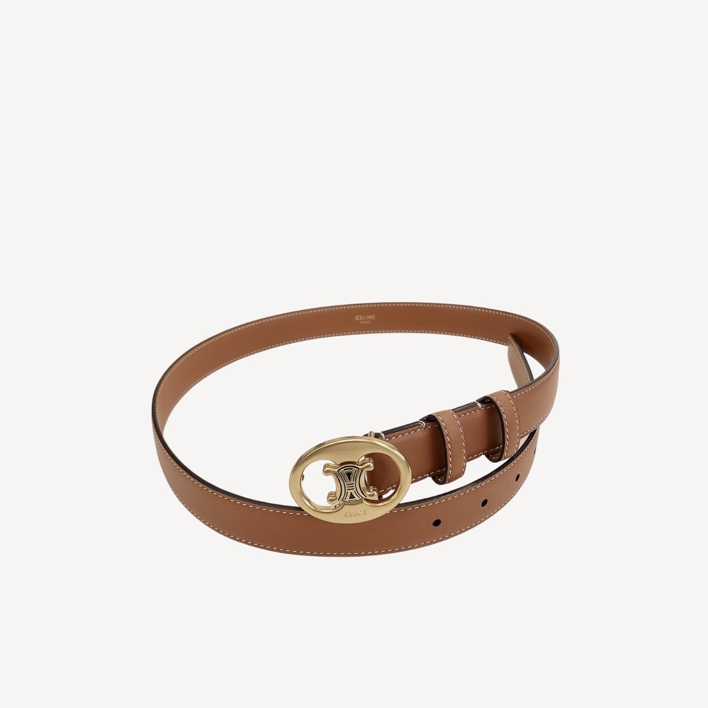 Ce1i*e Triomphe Belt Brown For Women