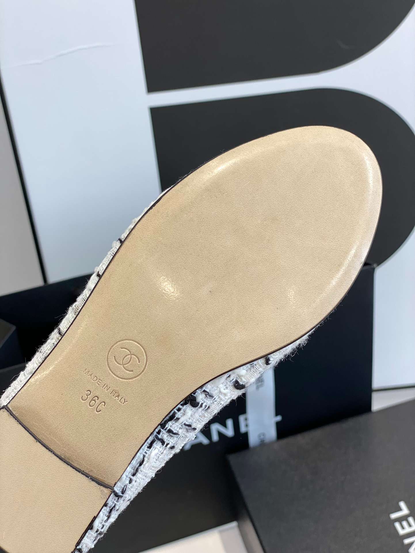 Ch**el Ballet Flats White For Women