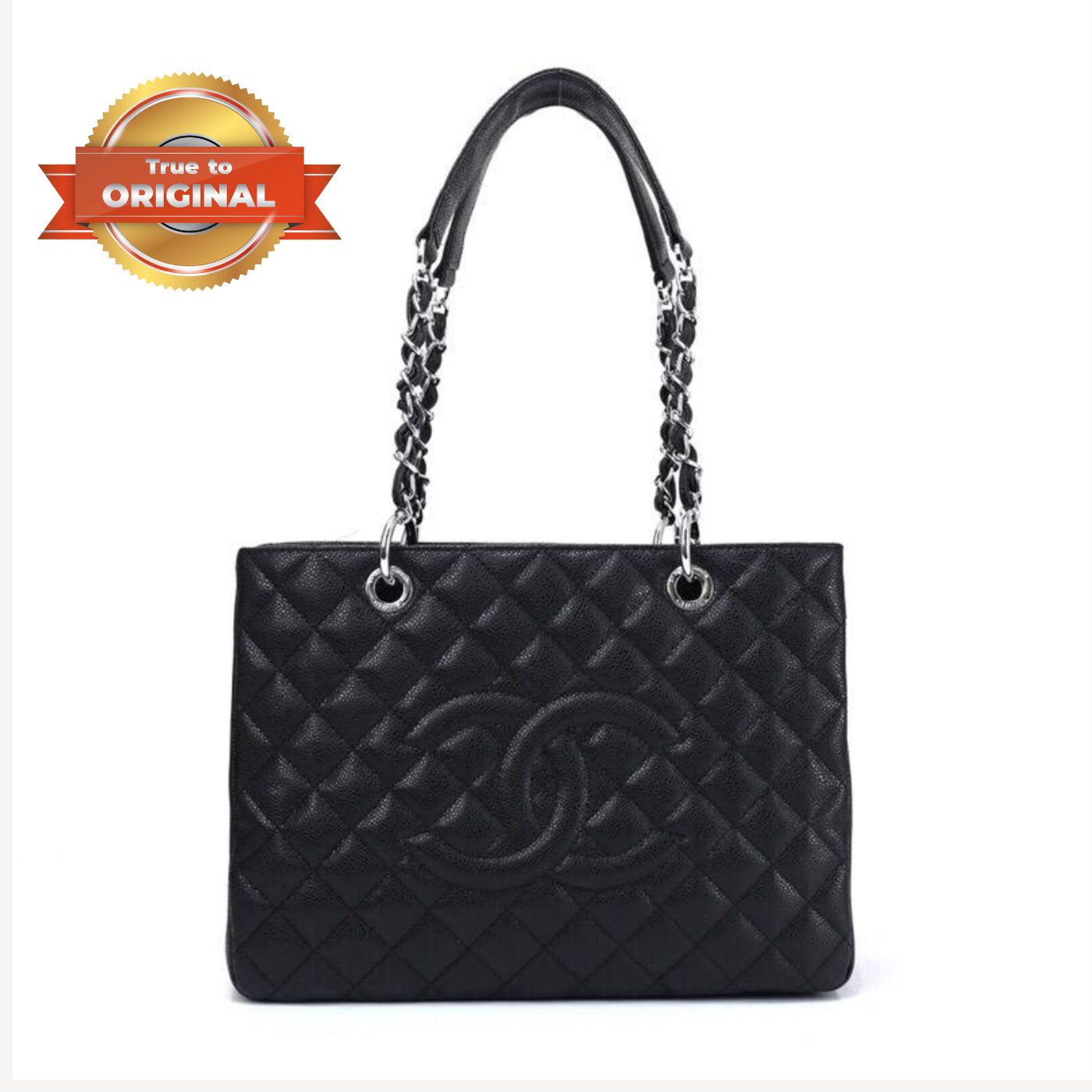 [True-to-ORIGINAL] Ch**el Classic Tote Bag Black For Women 13.3in/34cm