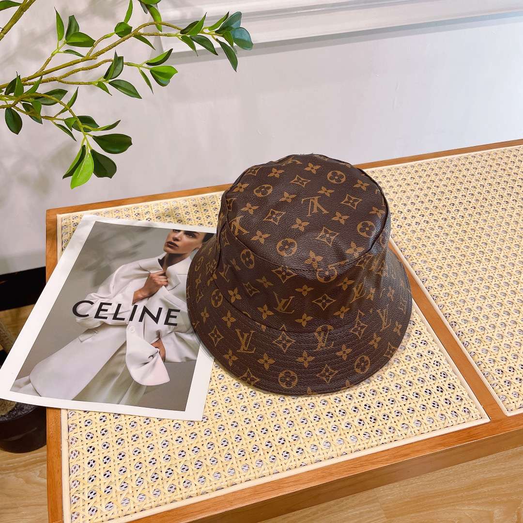 L0vis Vvtt0n Monogram Bucket Hat Brown For Women
